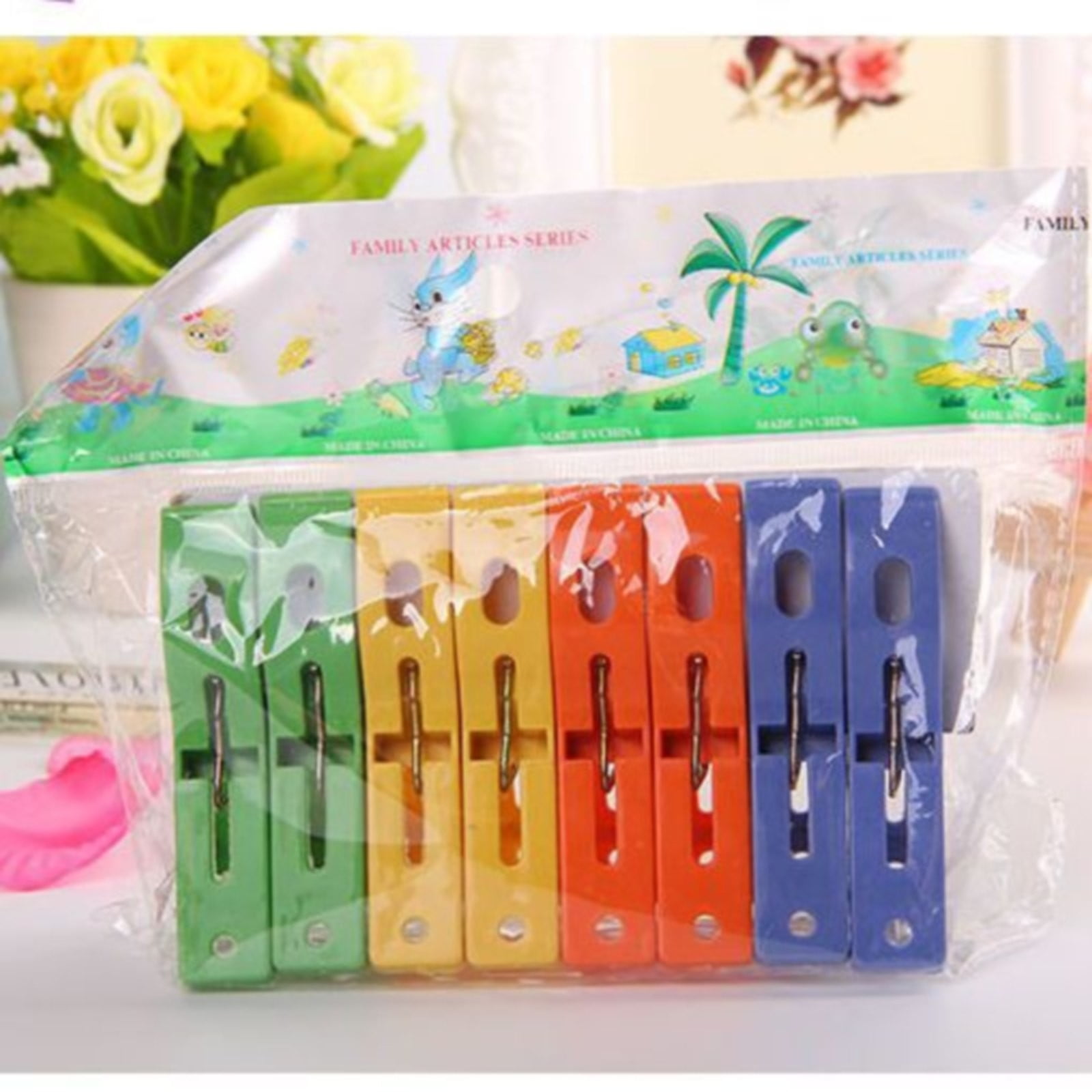 Towel Pegs,Beach Towel Clips for Chairs Cruise Plastic Clothes Pins Beach Chair Towel Clips,Towel Holder Clips,Heavy Duty Clothes Pins-Keep Towel from Blowing Away Beach Essentials(Multicolored1) Yellow - Image 6