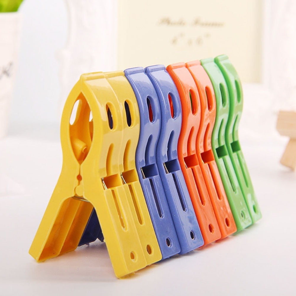 Towel Pegs,Beach Towel Clips for Chairs Cruise Plastic Clothes Pins Beach Chair Towel Clips,Towel Holder Clips,Heavy Duty Clothes Pins-Keep Towel from Blowing Away Beach Essentials(Multicolored1) Yellow - Image 8