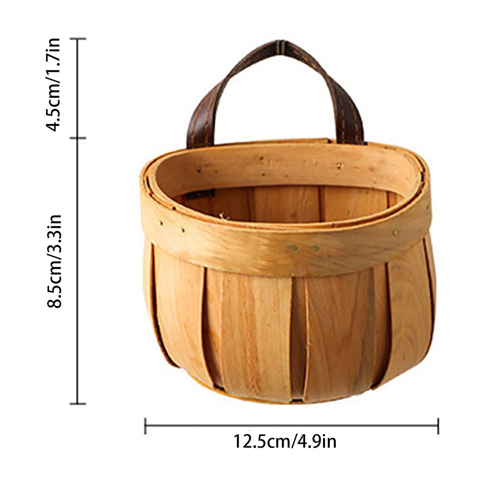 Woven Breads Baskets, Oval Small Fruit Baskets, Stackable Plastic Wicker Baskets for Serving Vegetables, Kitchen, Restaurant, Outdoor, Imitation Rattan, 1 Pcs, 7.48x5.11x2.75 5.0
