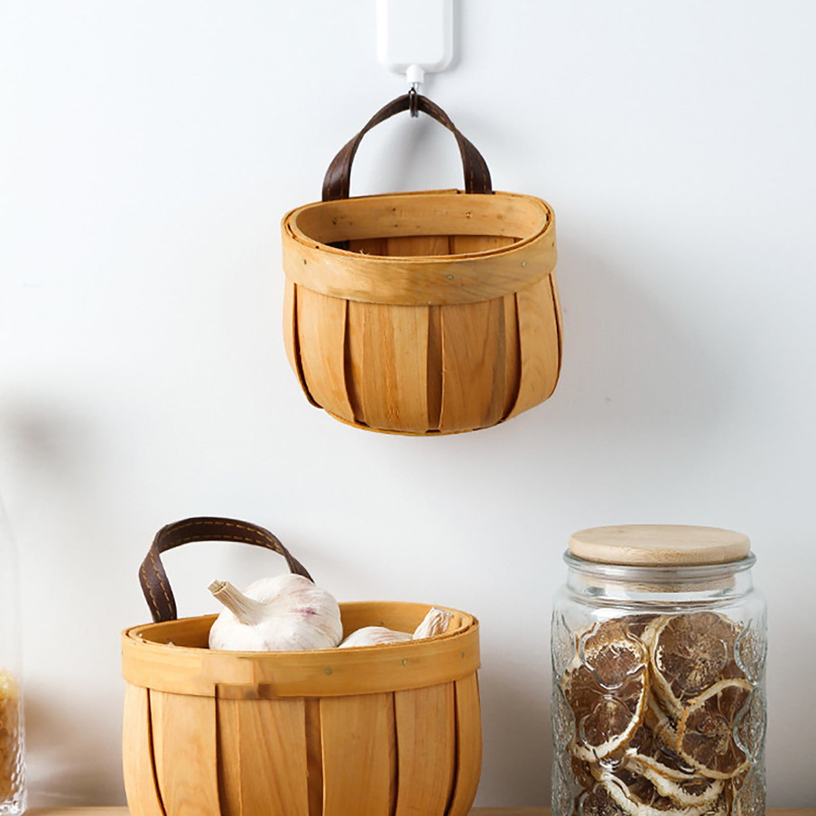 Woven Breads Baskets, Oval Small Fruit Baskets, Stackable Plastic Wicker Baskets for Serving Vegetables, Kitchen, Restaurant, Outdoor, Imitation Rattan, 1 Pcs, 7.48x5.11x2.75 5.0