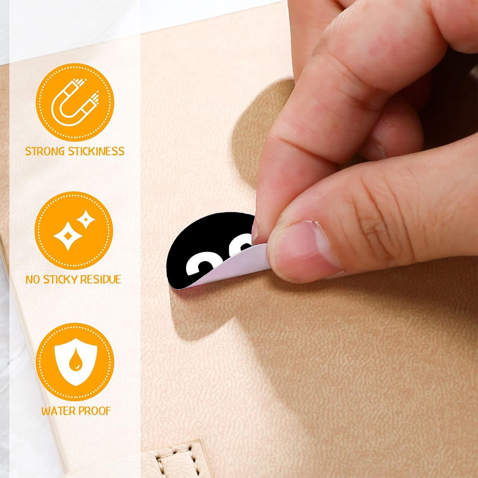 1 Inch Round Number Stickers,1-100 Multi-Color Self-Adhesive Labels for Mailbox,Scrapbook,and DIY Crafts,Easy to Peel and Stick on Various Surfaces,Durable Paper Material for Long-Lasting Use Black - Image 5