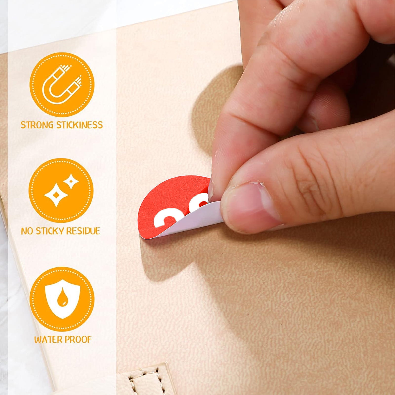 1 Inch Round Number Stickers,1-100 Multi-Color Self-Adhesive Labels for Mailbox,Scrapbook,and DIY Crafts,Easy to Peel and Stick on Various Surfaces,Durable Paper Material for Long-Lasting Use Red - Image 6