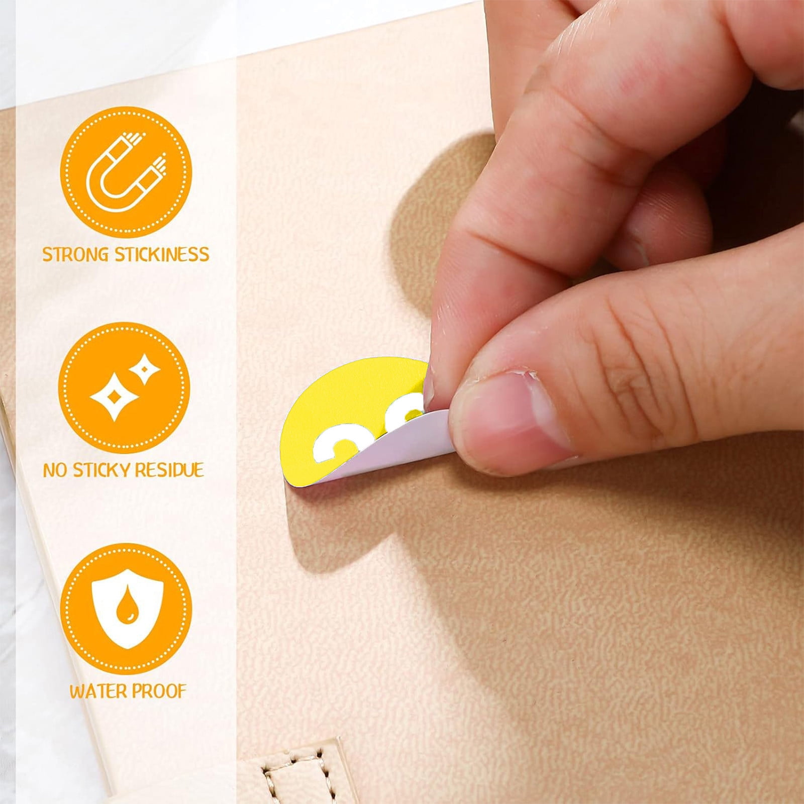 1 Inch Round Number Stickers,1-100 Multi-Color Self-Adhesive Labels for Mailbox,Scrapbook,and DIY Crafts,Easy to Peel and Stick on Various Surfaces,Durable Paper Material for Long-Lasting Use Yellow - Image 5