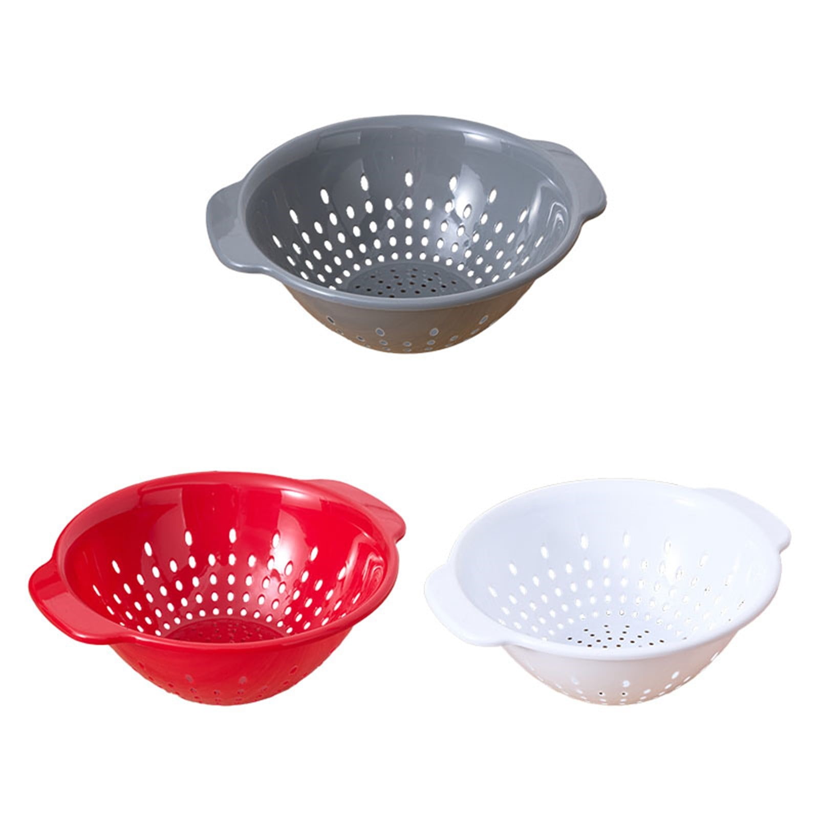Deep Plastic Strainer Colander with Handle, BPA-Free Plastic Strainer, Durable and Dishwasher Safe, Use for Pasta, Noodles, Spaghetti, Vegetables and More, 1 Pcs, 12.59 Inches 12.59