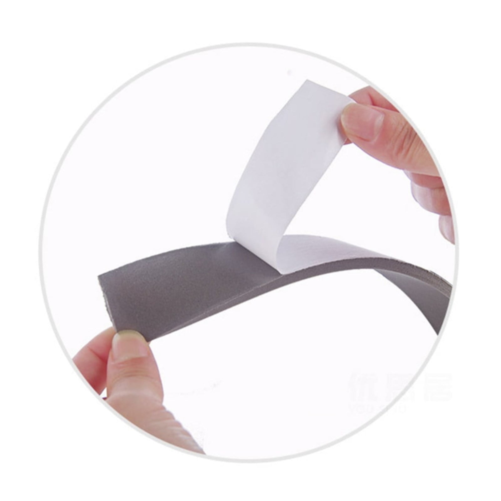 Strong Adhesive Foam Weather Stripping, High Density Weatherproof Weather Stripping Door Seal Strip for Sliding Door, Window, Noise-Reduction Foam Sealing Strip, 1 Roll 1.18 In x 16.4 Ft White*3 Roll - Image 4