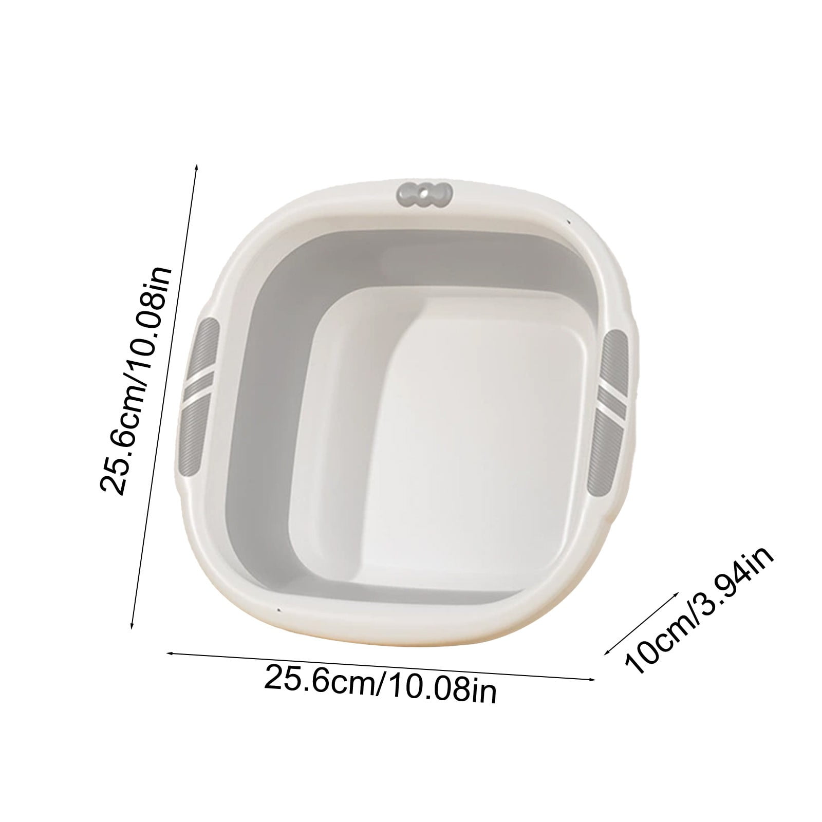 Collapsible Wash Basin,Multi-Use Folding Sink for Kitchen,Camping,and Laundry,Portable Dish Pan with Anti-Slip Bottom,Space-Saving Design for Travel and Outdoor BBQ,Durable and Easy to Store Gray - Image 3