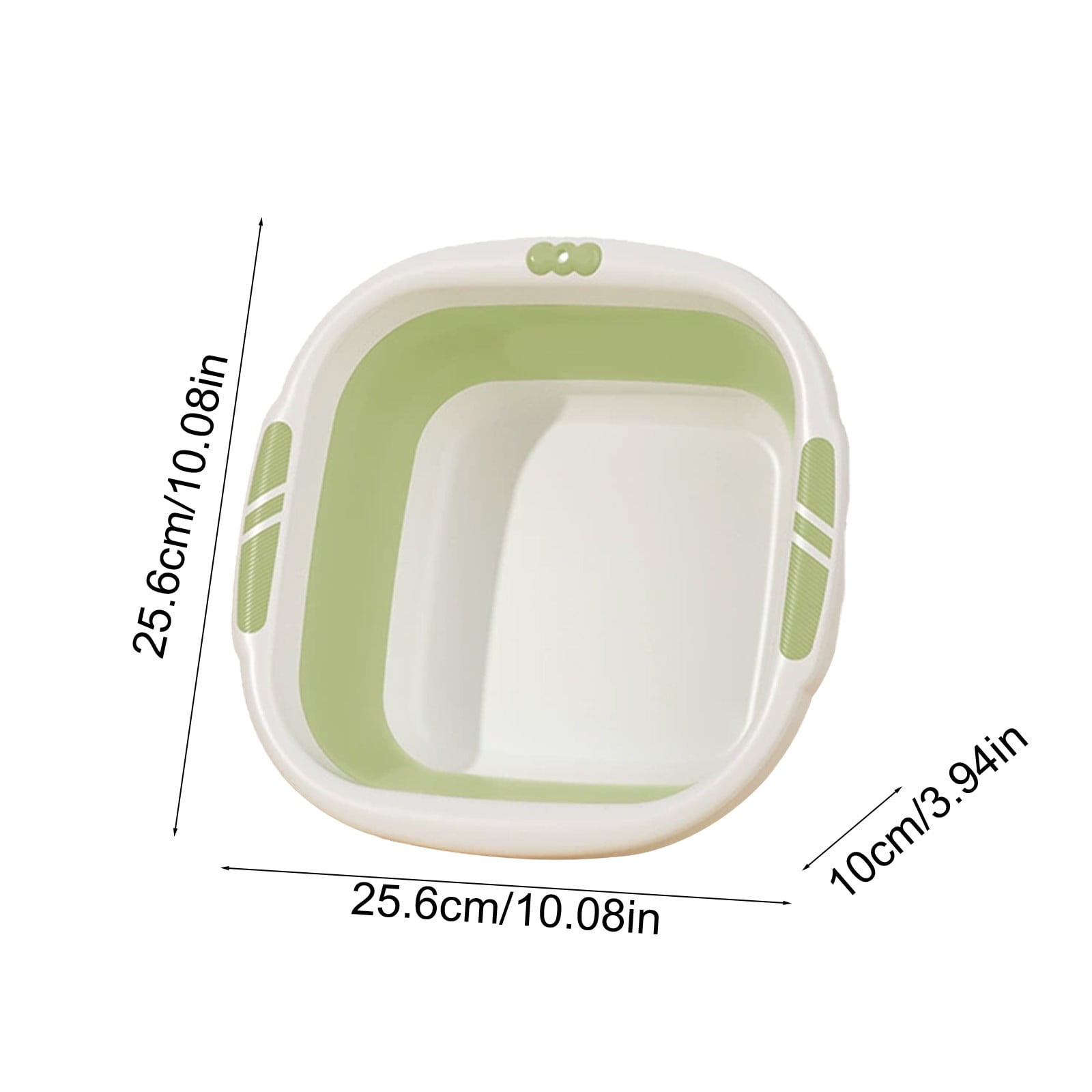 Collapsible Wash Basin,Multi-Use Folding Sink for Kitchen,Camping,and Laundry,Portable Dish Pan with Anti-Slip Bottom,Space-Saving Design for Travel and Outdoor BBQ,Durable and Easy to Store Green - Image 3