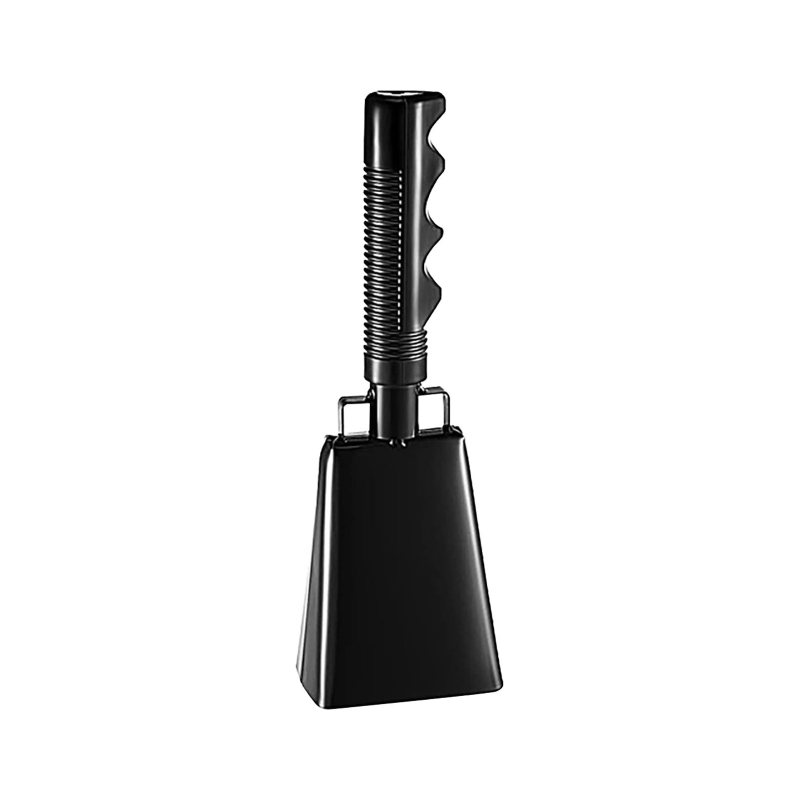 2025 120dB Loud Brass Cowbell with Non-Slip Handle and Adjustable Strap,Perfect for Sporting Events like Baseball and Football Games,Also Ideal for Graduations,Parades,and Cheerleading Activities Black - Image 1