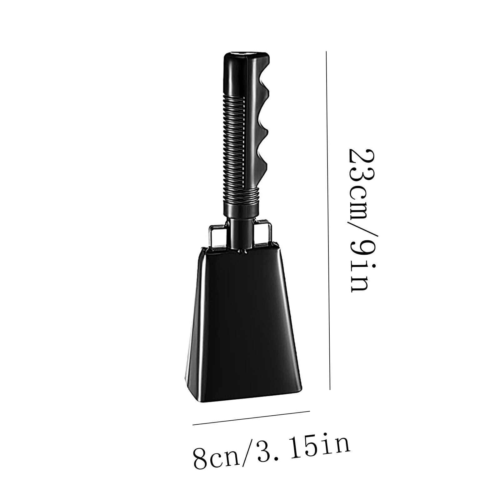 2025 120dB Loud Brass Cowbell with Non-Slip Handle and Adjustable Strap,Perfect for Sporting Events like Baseball and Football Games,Also Ideal for Graduations,Parades,and Cheerleading Activities Black - Image 3