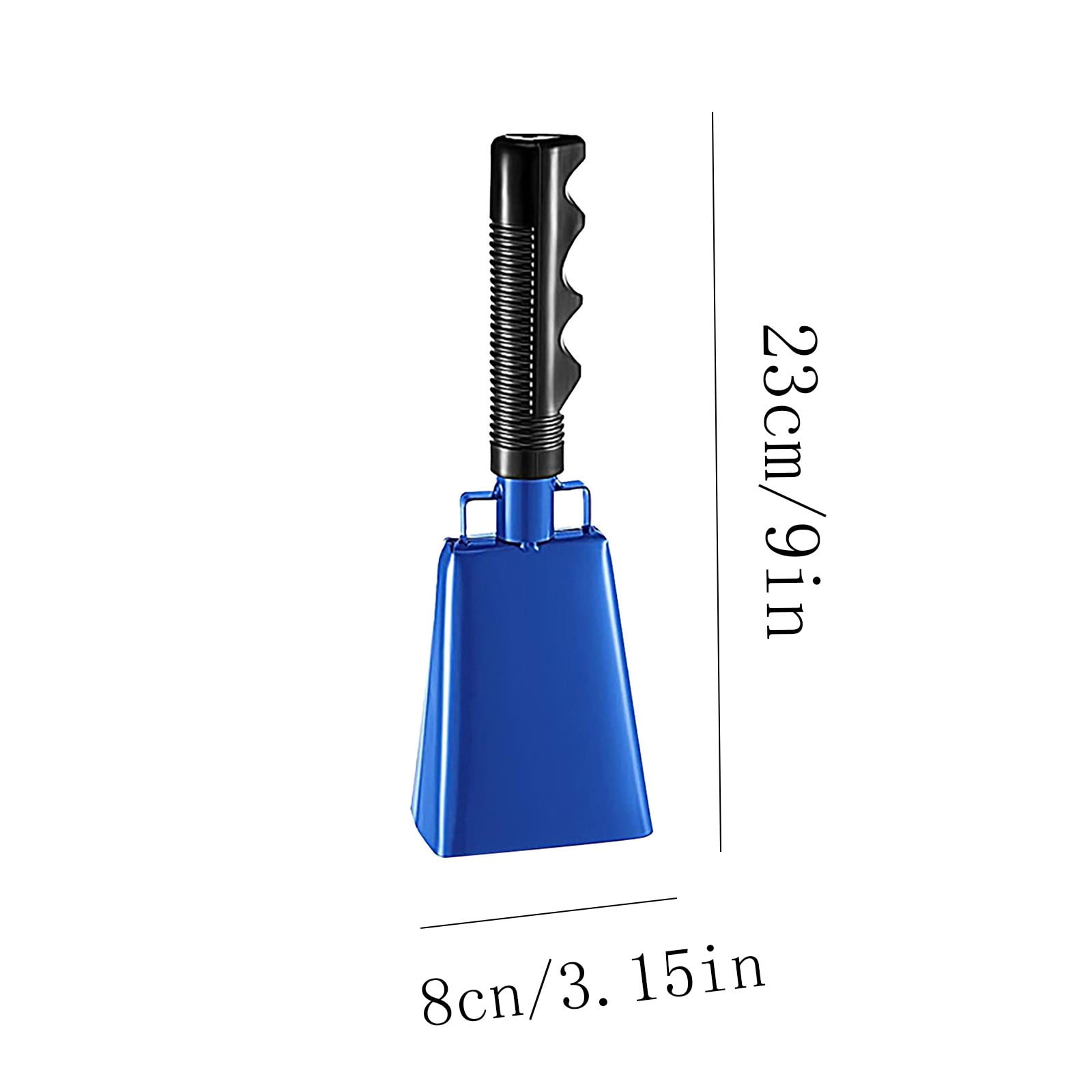 2025 120dB Loud Brass Cowbell with Non-Slip Handle and Adjustable Strap,Perfect for Sporting Events like Baseball and Football Games,Also Ideal for Graduations,Parades,and Cheerleading Activities Blue - Image 3