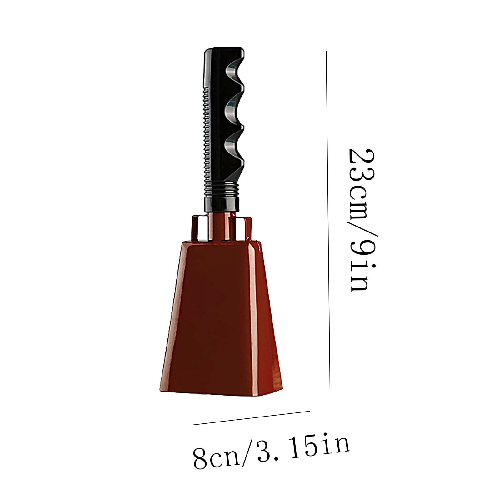 2025 120dB Loud Brass Cowbell with Non-Slip Handle and Adjustable Strap,Perfect for Sporting Events like Baseball and Football Games,Also Ideal for Graduations,Parades,and Cheerleading Activities Coffee - Image 3