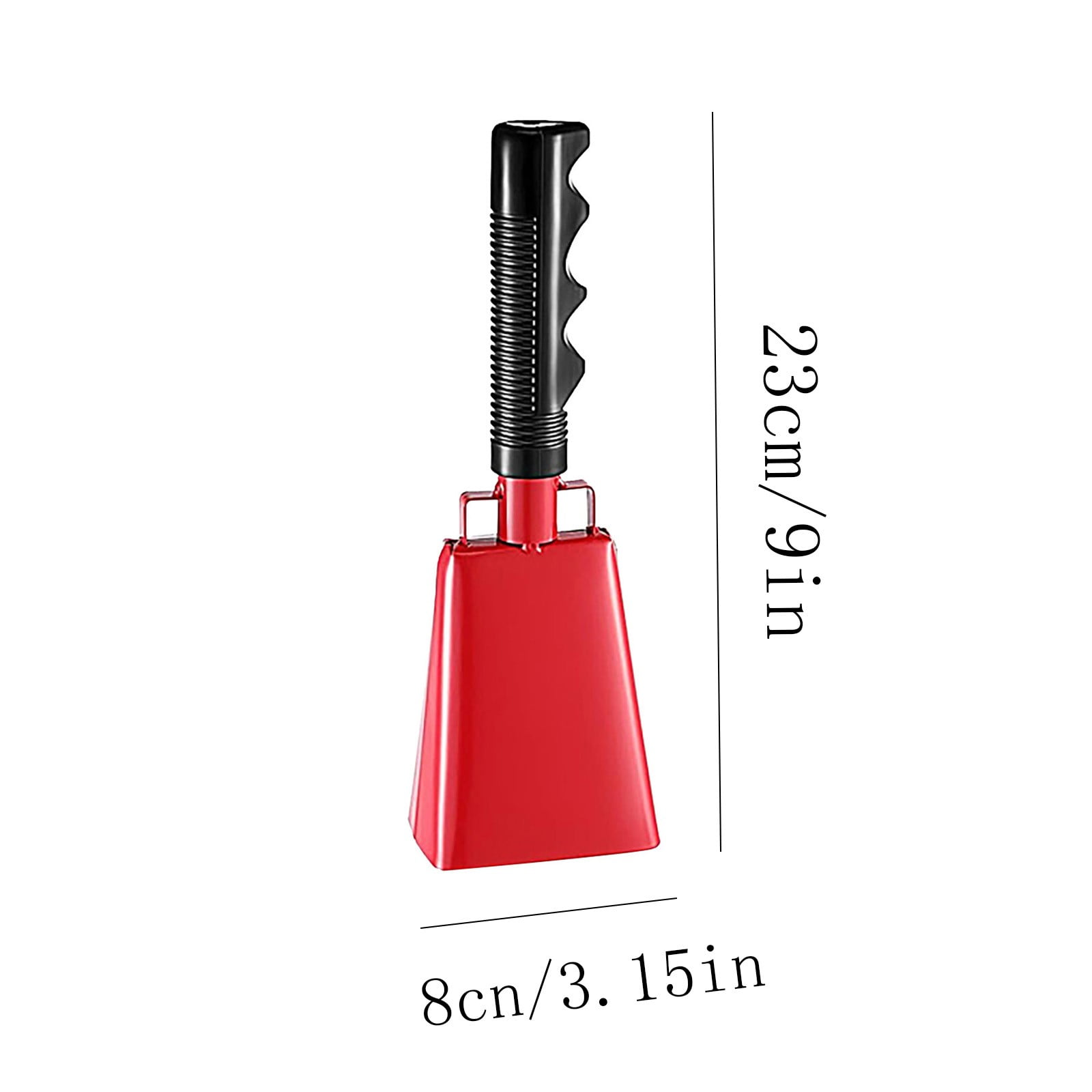 2025 120dB Loud Brass Cowbell with Non-Slip Handle and Adjustable Strap,Perfect for Sporting Events like Baseball and Football Games,Also Ideal for Graduations,Parades,and Cheerleading Activities Red - Image 3