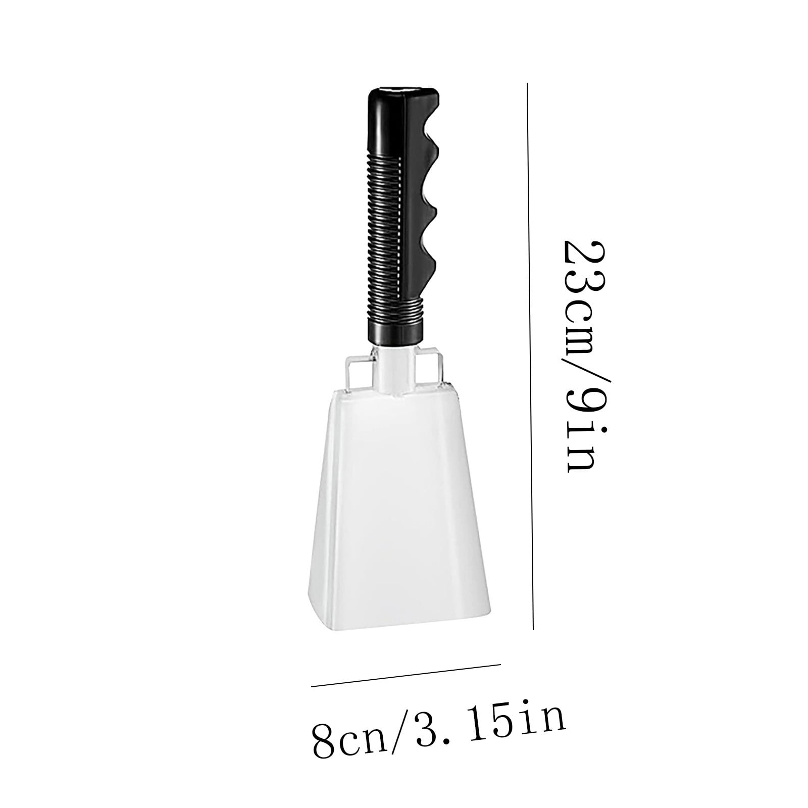 2025 120dB Loud Brass Cowbell with Non-Slip Handle and Adjustable Strap,Perfect for Sporting Events like Baseball and Football Games,Also Ideal for Graduations,Parades,and Cheerleading Activities White - Image 3