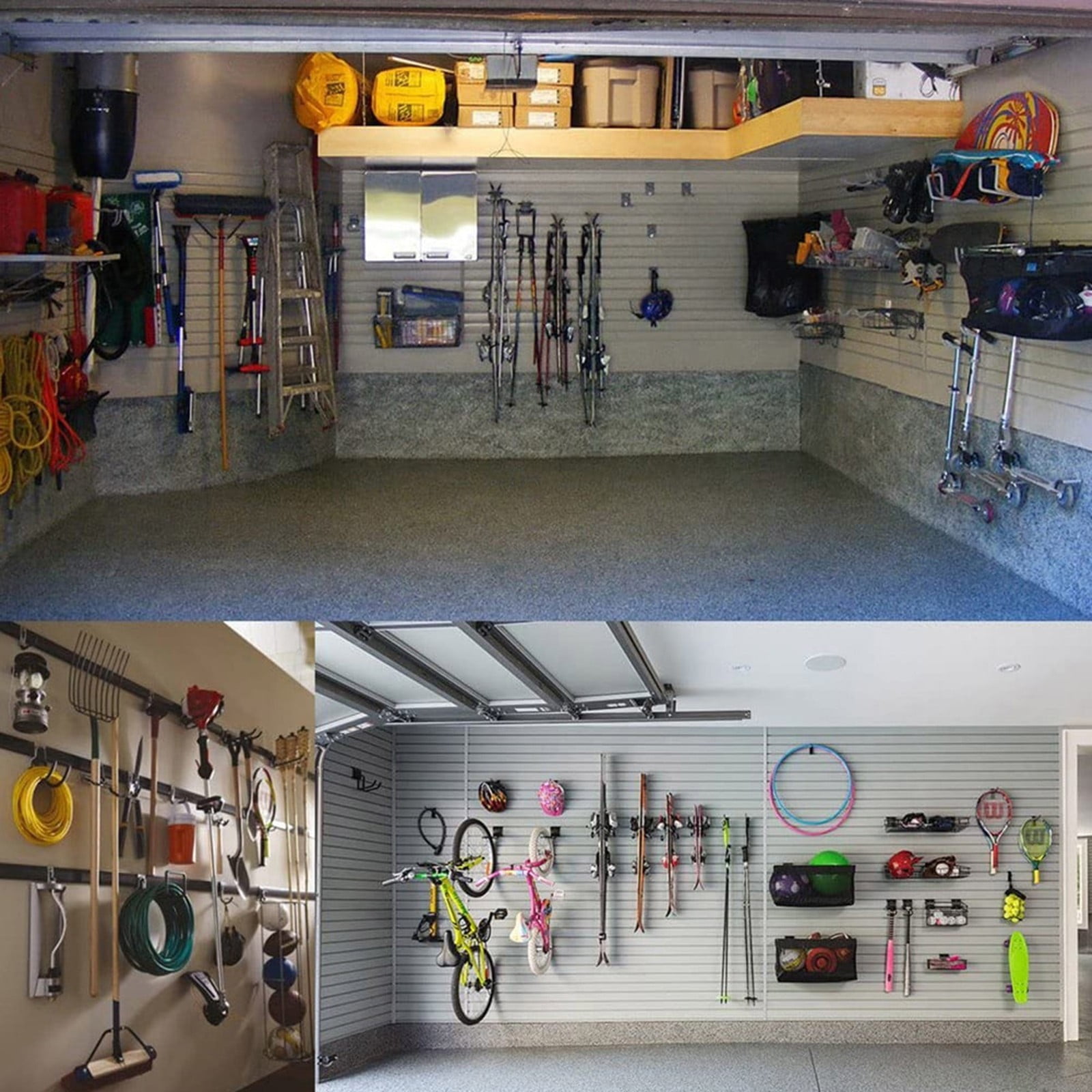 Garage Storage Utility Hooks, Heavy Duty Garage Hooks, Garage Garden Tool Organizer, Steel Wall Mount Hooks, Garden Small U Hooks, Wall Mount Hanger Organizer for Tools, 1 Pcs, 2.56x2.05x4.33 2.56