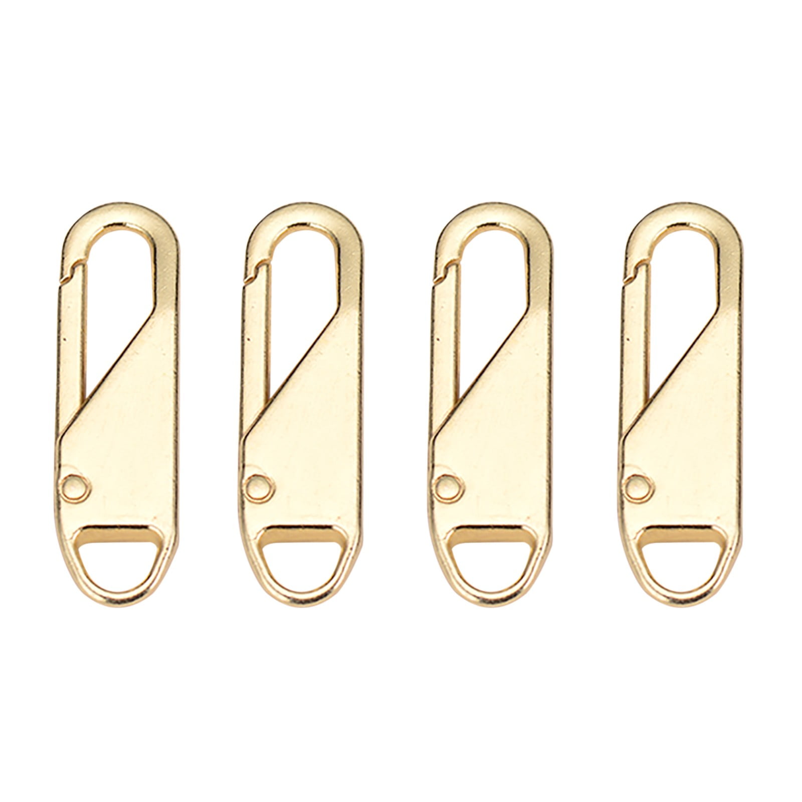 Zipper Pull Replacement, Heavy Duty Universal Zipper Puller, Detachable Zipper Pull Oval Tabs for Luggage Clothing Jackets Backpacks Boots Purse Coat, 4 Pcs, 1.46x0.43 1.46