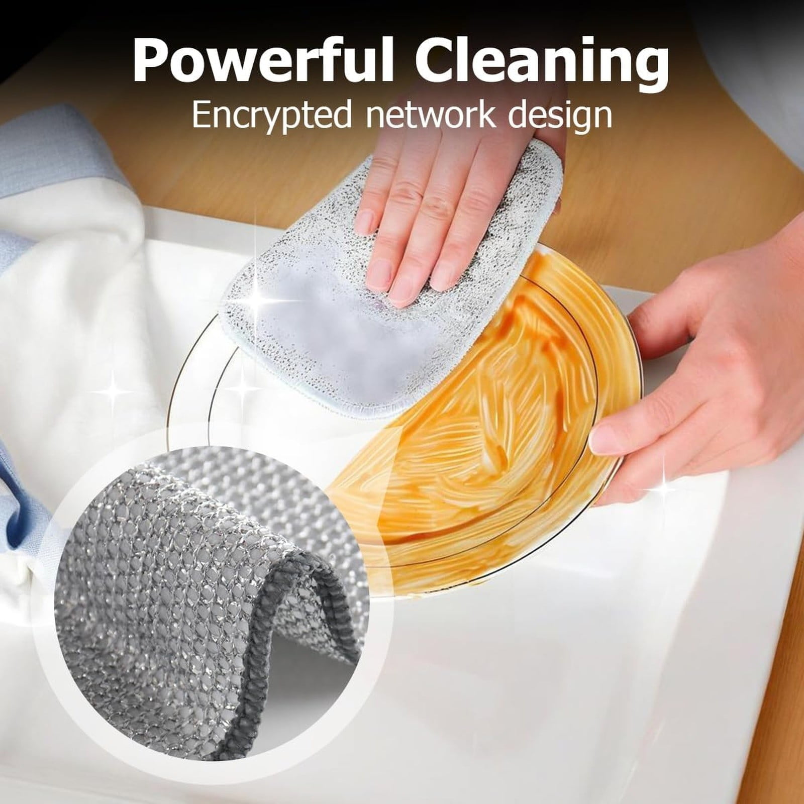5 Pcs Non Scratch Wire Dishcloth,Double Side Multipurpose Wire Dishwashing Rags,Reusable Metal Dish Cloth,Wire Dishwashing Rag,Dishcloths For Washing Dishes,Cleaning Cloths For Kitchen,4.72x6.29 in 5 PCS - Image 4