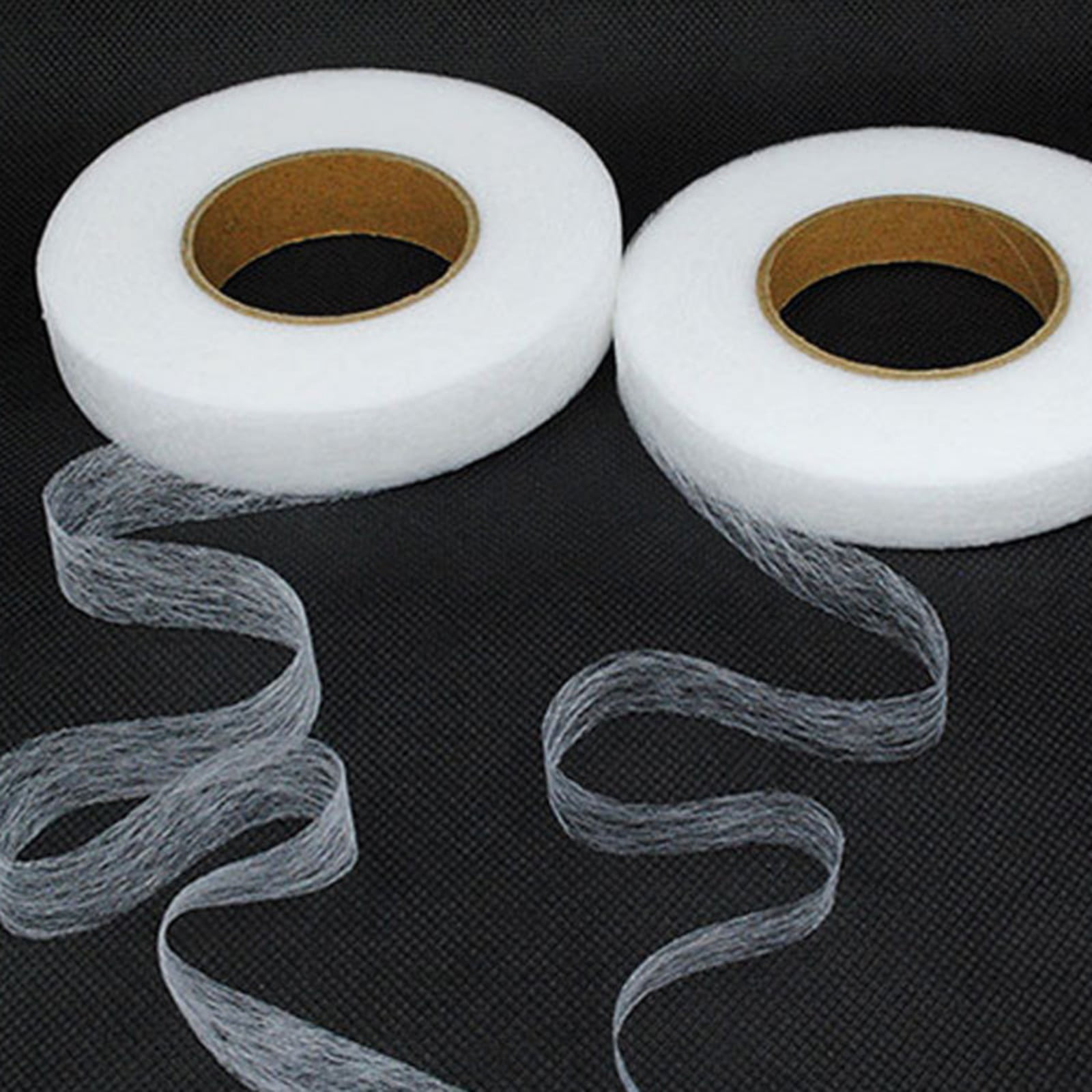 White No Sew Hemming Tape Double Sided,No Sewing Hemming Tape,Fabric Adhesive Tape,Fabric Tape For Hemming,No Sew Hemming Tapes For Pants Curtains Dresses Clothes Fabric Crafting Projects,1.5 cm 1 cm White - Image 8