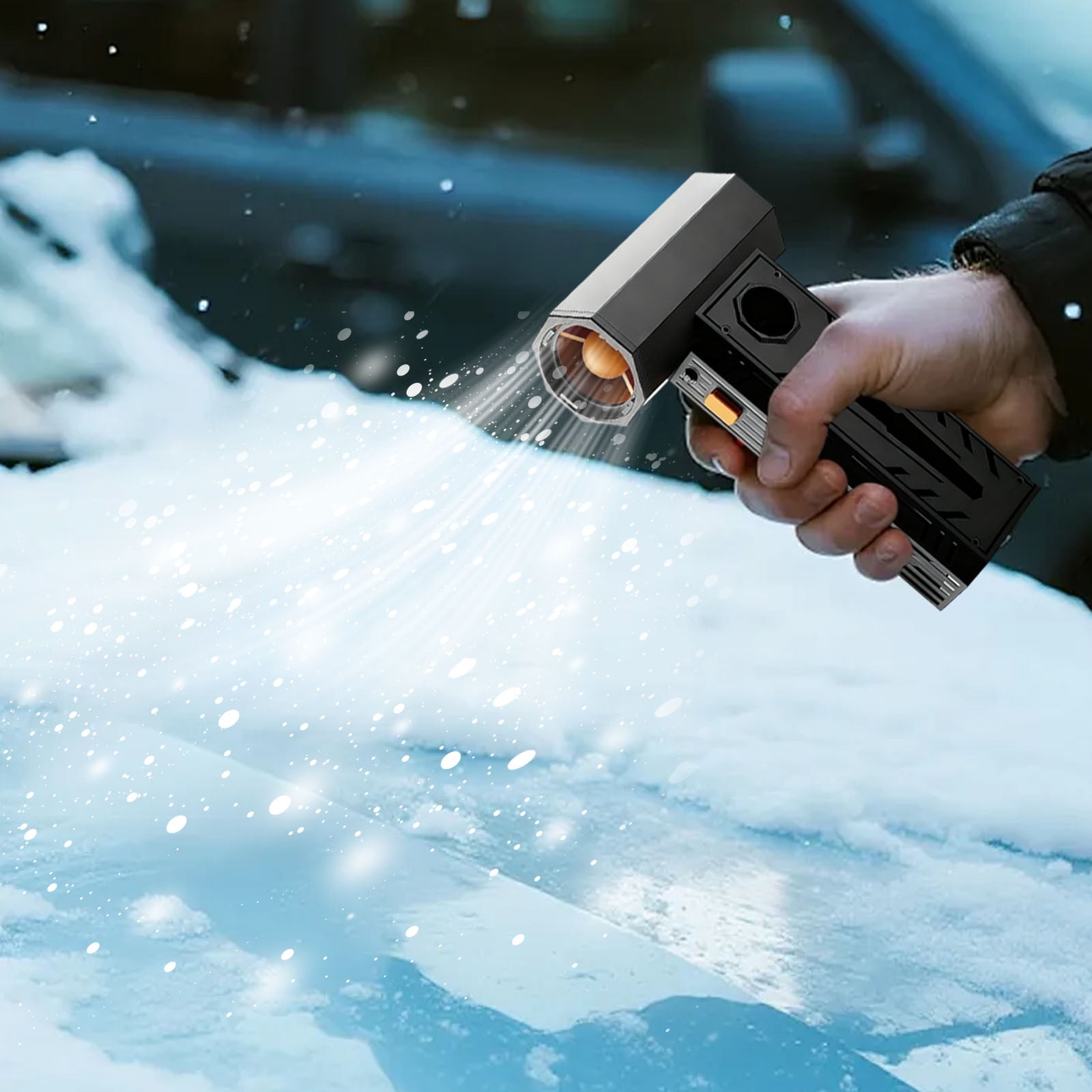 5000W Thermal Snow Blower - Portable Thermal Blower with Efficient Turbine Tech,Portable for Car Windshield Defrost,Snow Removal,Snow Blower for Car 3 Wind Speeds,Efficient Turbine Car Snow Blower - Image 6