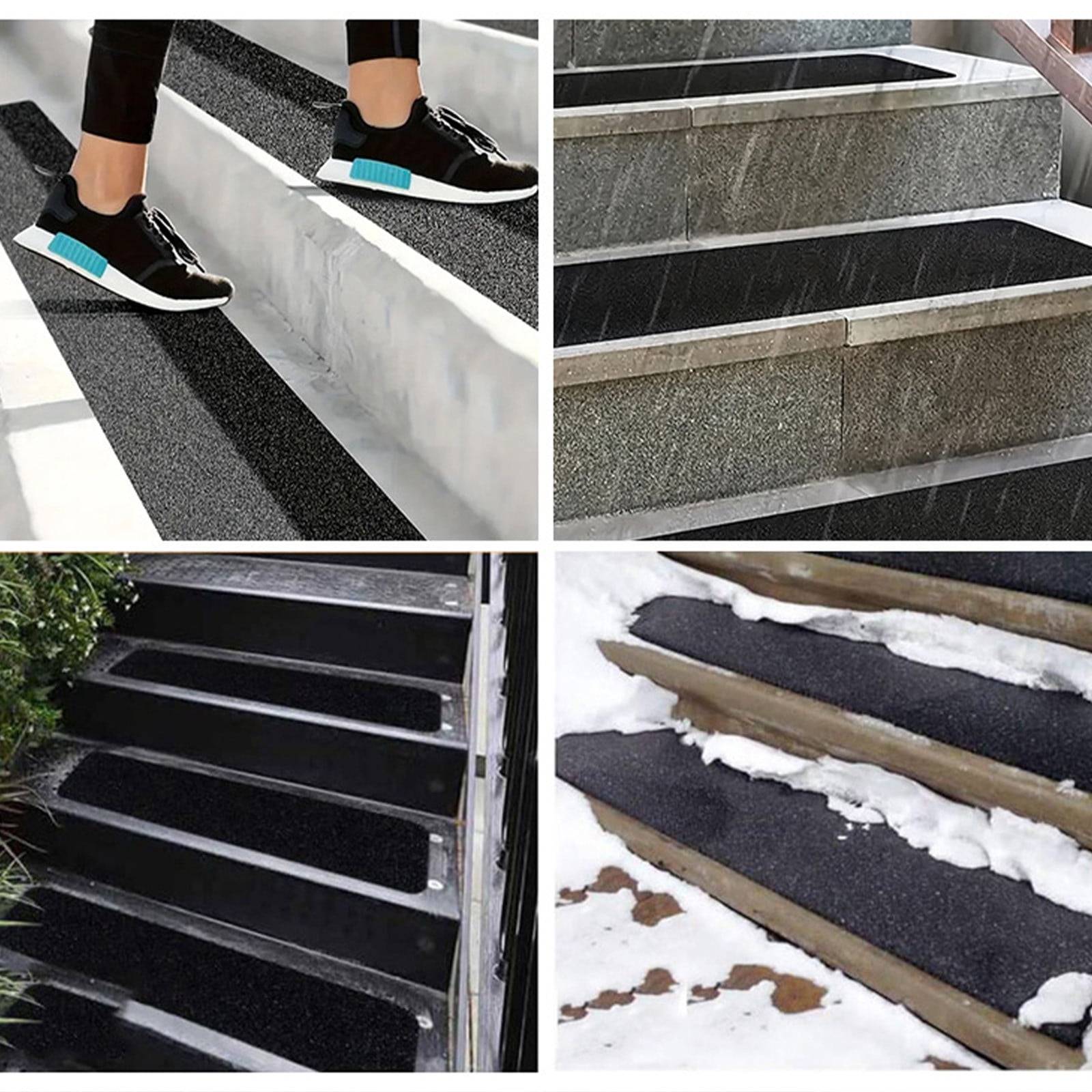 5-Pack Weather Resistant Exterior Grip Tape,Outdoor Stair Treads Non Slip for Wooden Steps - Non Slip Stair Treads - Anti Sniña Strips - Waterproof Adhesive Treads by,24x3.9in A - Image 6