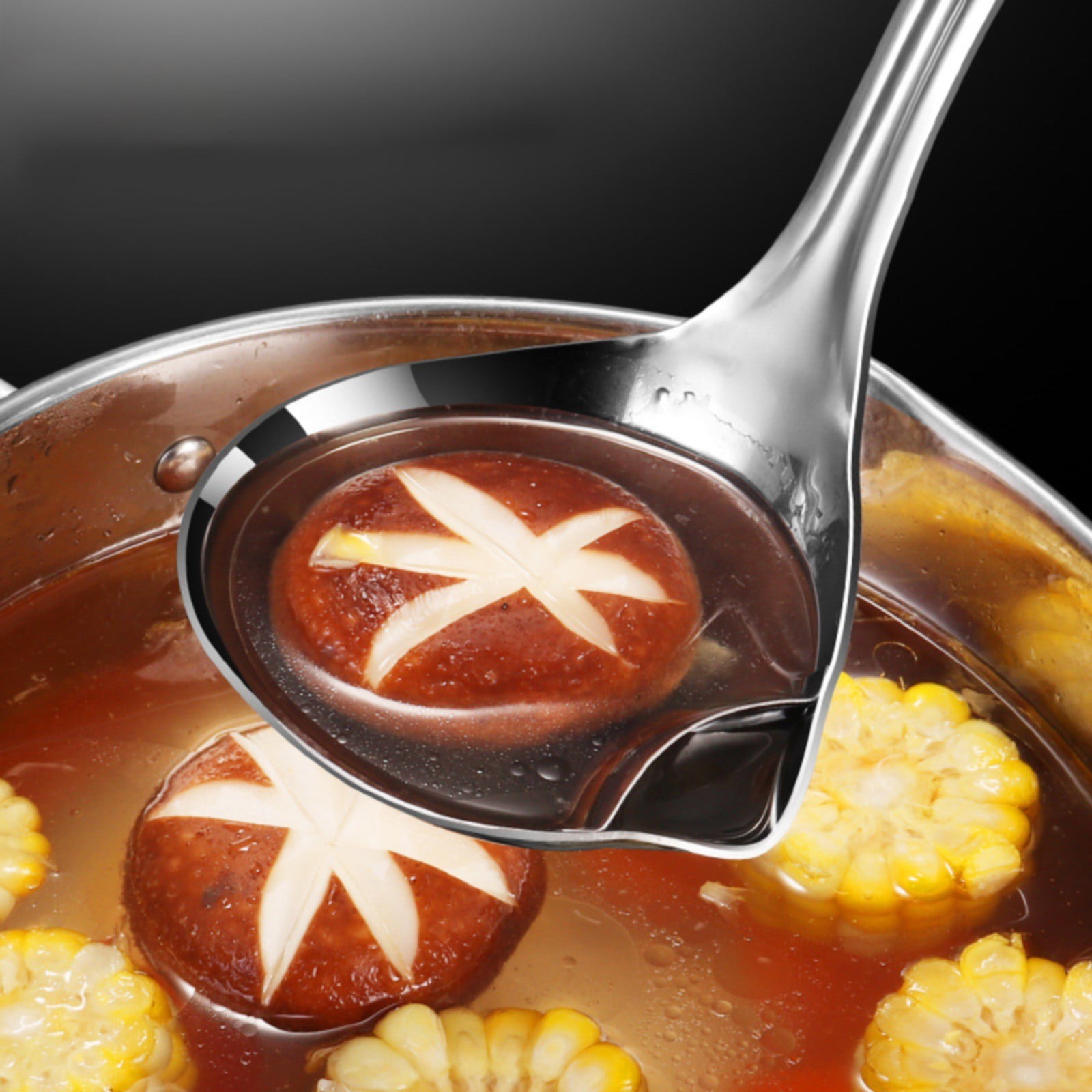 1 Pcs Small Soup Ladle,Stainless Steel Small Ladle With Pour Spout,9.45 Inch Soup Spoons,Kitchen Soup Laddle,Metal Spoon For Soups, Serving, Cooking, Stews And More,Kitchen Utensil Z_Silver - Image 8