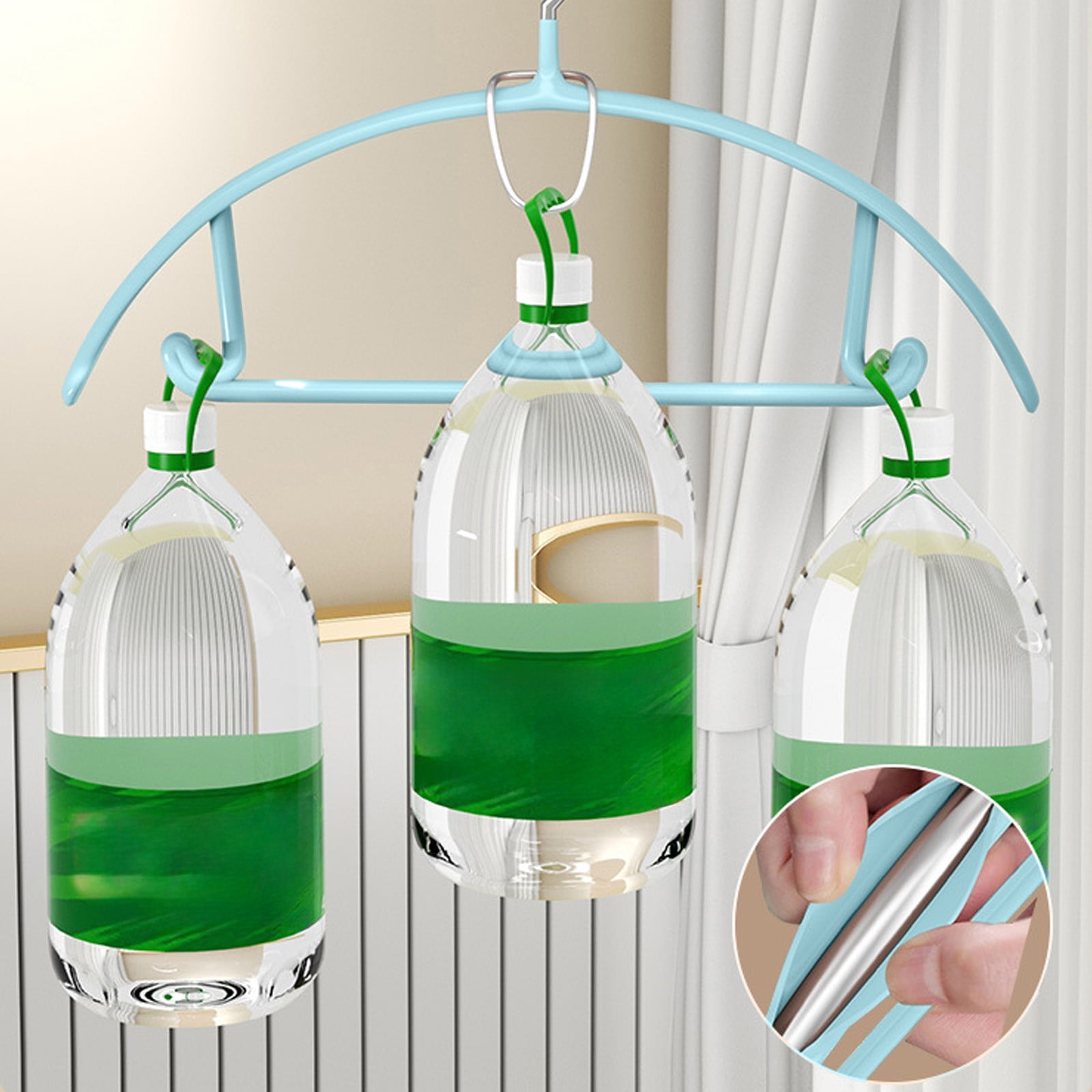 Premium Velvet Hangers, Heavyduty- Non Slip No Shoulder Bump Suit Hanger - Chrome Hooks,Space Saving Round Clothes Hanger for Coat,Sweater,Jackets,Pants,Household Silicone Clothes Hanger ( 10 Pack) Blue - Image 4