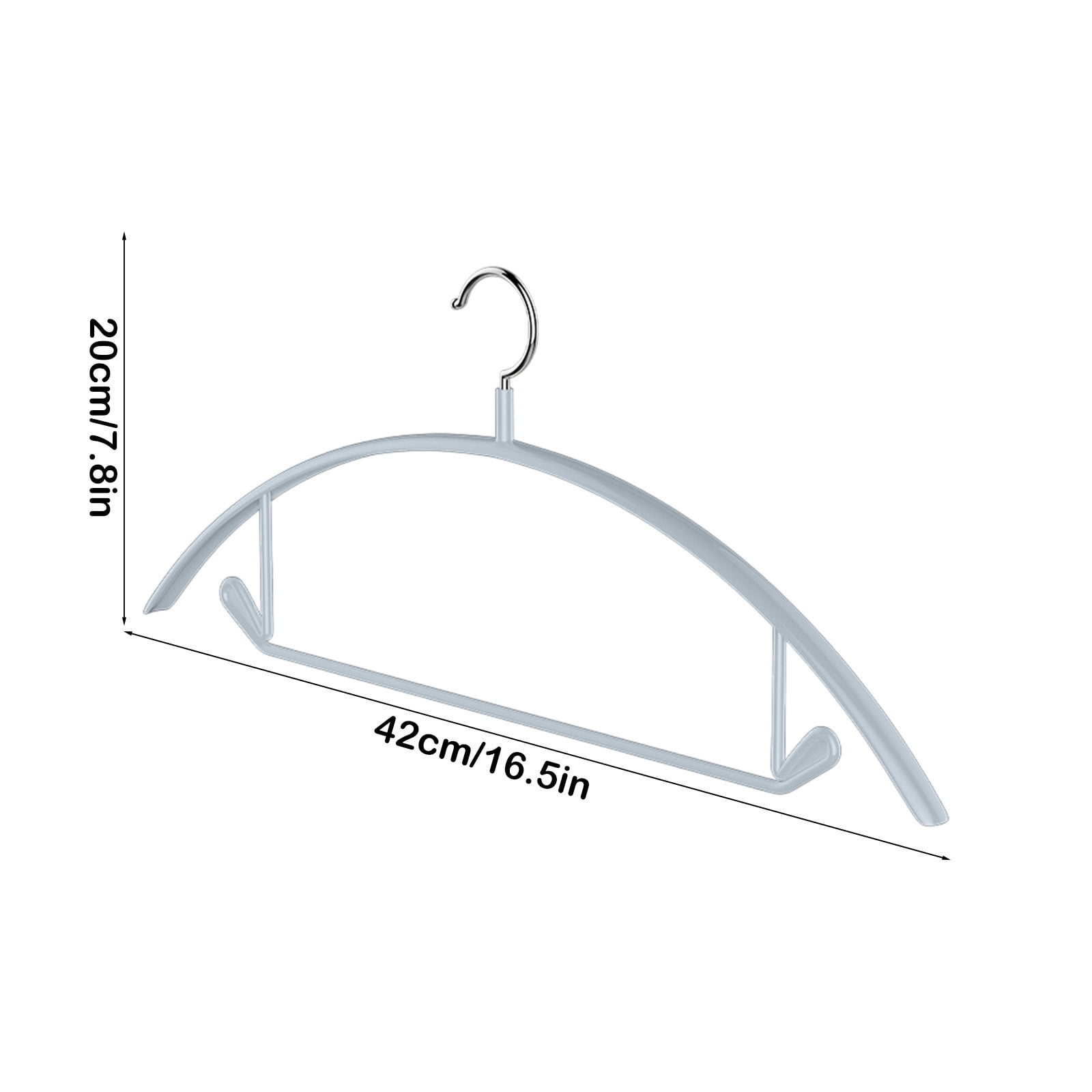 Premium Velvet Hangers, Heavyduty- Non Slip No Shoulder Bump Suit Hanger - Chrome Hooks,Space Saving Round Clothes Hanger for Coat,Sweater,Jackets,Pants,Household Silicone Clothes Hanger ( 10 Pack) Gray - Image 3
