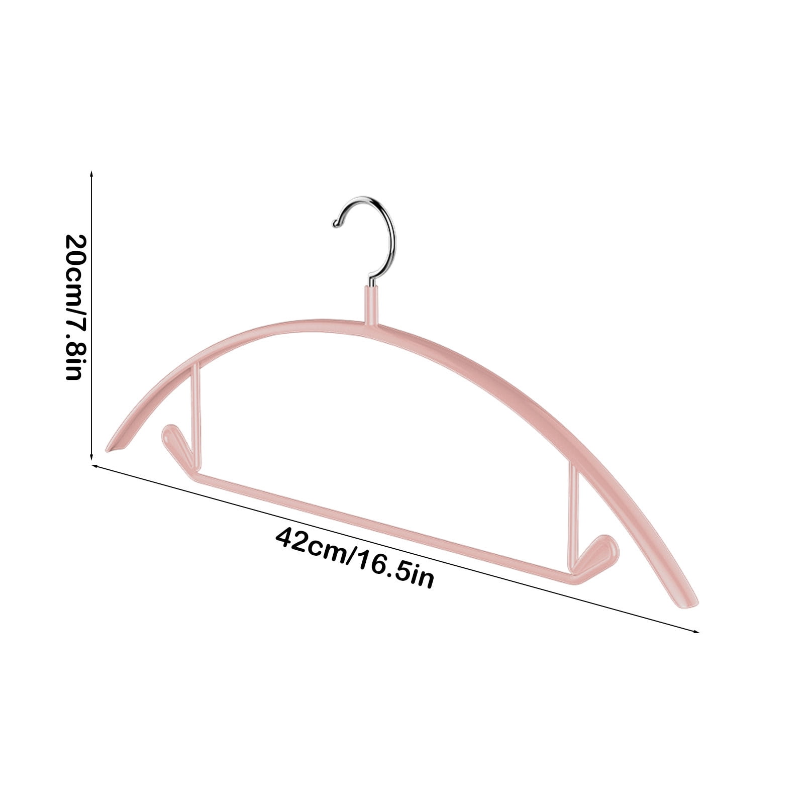 Premium Velvet Hangers, Heavyduty- Non Slip No Shoulder Bump Suit Hanger - Chrome Hooks,Space Saving Round Clothes Hanger for Coat,Sweater,Jackets,Pants,Household Silicone Clothes Hanger ( 10 Pack) Pink - Image 3