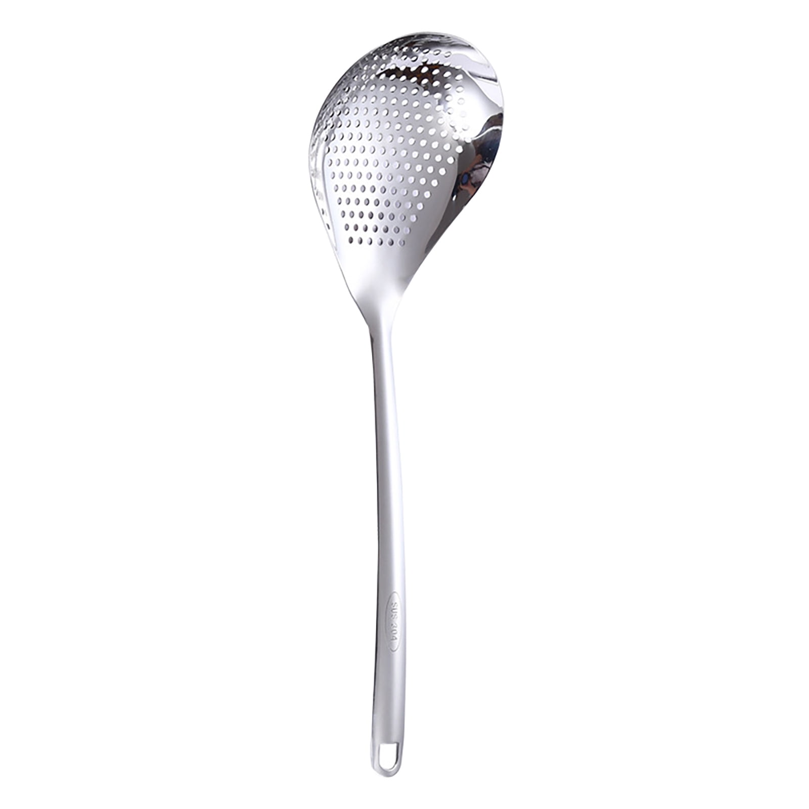 3 Pcs Skimmer Slotted Cooking Spoon,Kitchen Stainless Steel Slotted Spoon,13.97 Inch Skimmer Frying Spoon For Draining & Serving,Spoon With Holes,Slotted Spoons For Cooking,Kitchen Utensil,Silver - Image 1