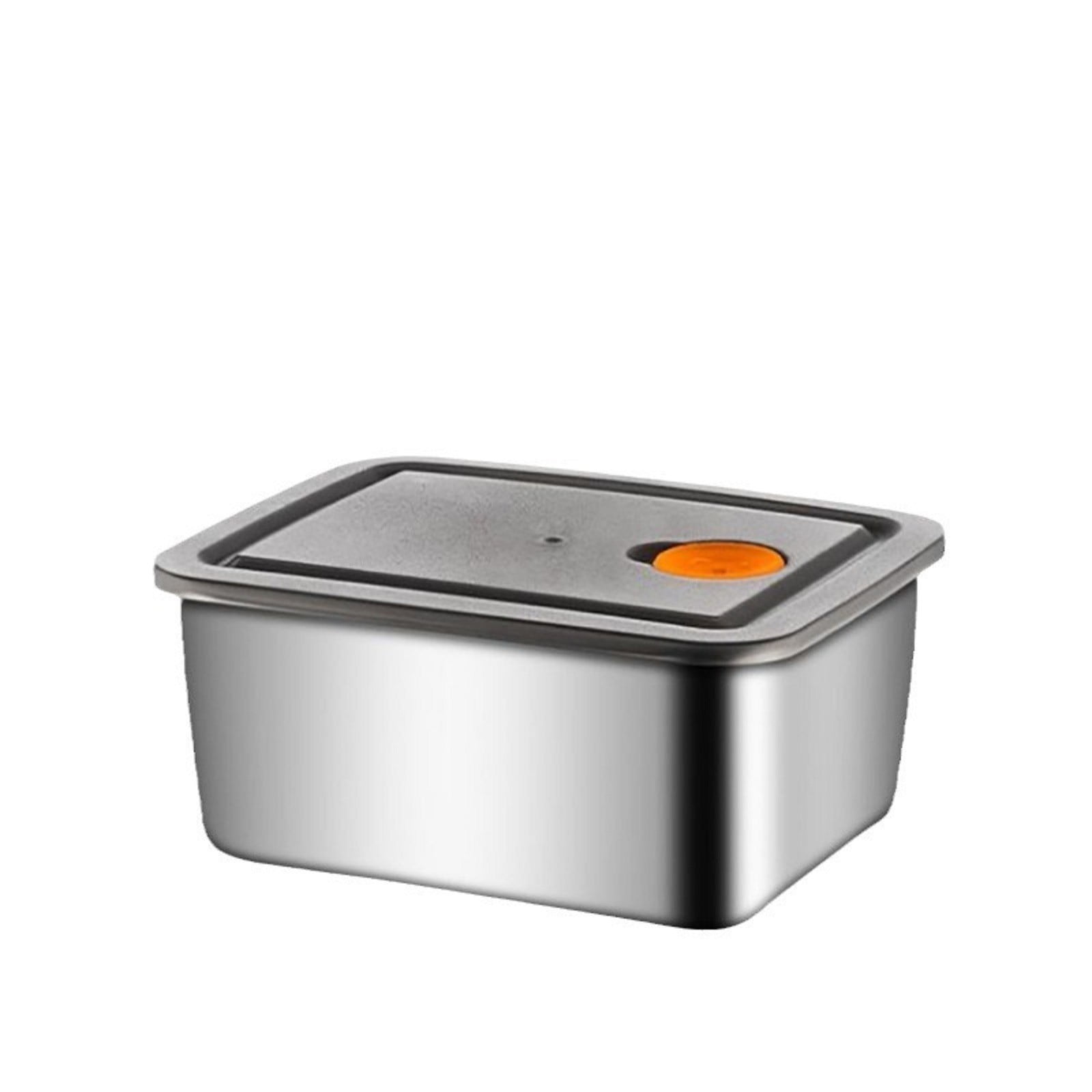 Stainless Steel Food Storage Containers with Leak-Proof Lids, 16oz Reusable Metal Meal Prep Lunch Boxes, Stackable, BPA-Free, Dishwasher Safe for Snacks, Fruits, Meals, 1 Pcs, 5.31x4.13x2.36 5.31
