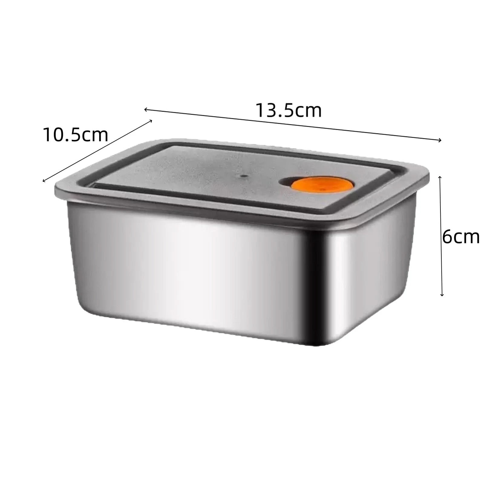 Stainless Steel Food Storage Containers with Leak-Proof Lids, 16oz Reusable Metal Meal Prep Lunch Boxes, Stackable, BPA-Free, Dishwasher Safe for Snacks, Fruits, Meals, 1 Pcs, 5.31x4.13x2.36 5.31
