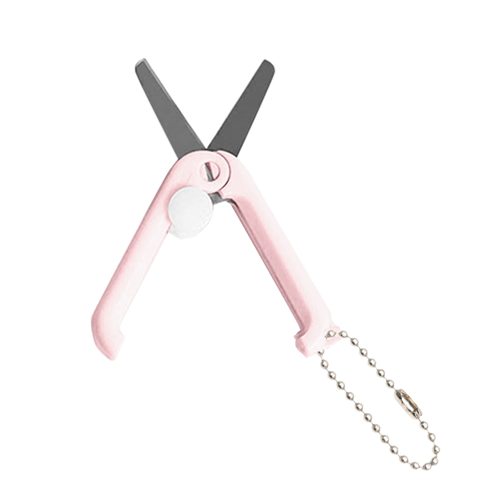 1 Pcs Mini Folding Scissors With Key Chain,1.85 Inch Keychain Scissors,Small Foldable Scissors,Portable Pocket Travel Scissors,Retractable Shears For Cutting, Scrapbooking, Crafting,(A,1.85x0.71 in) D - Image 1