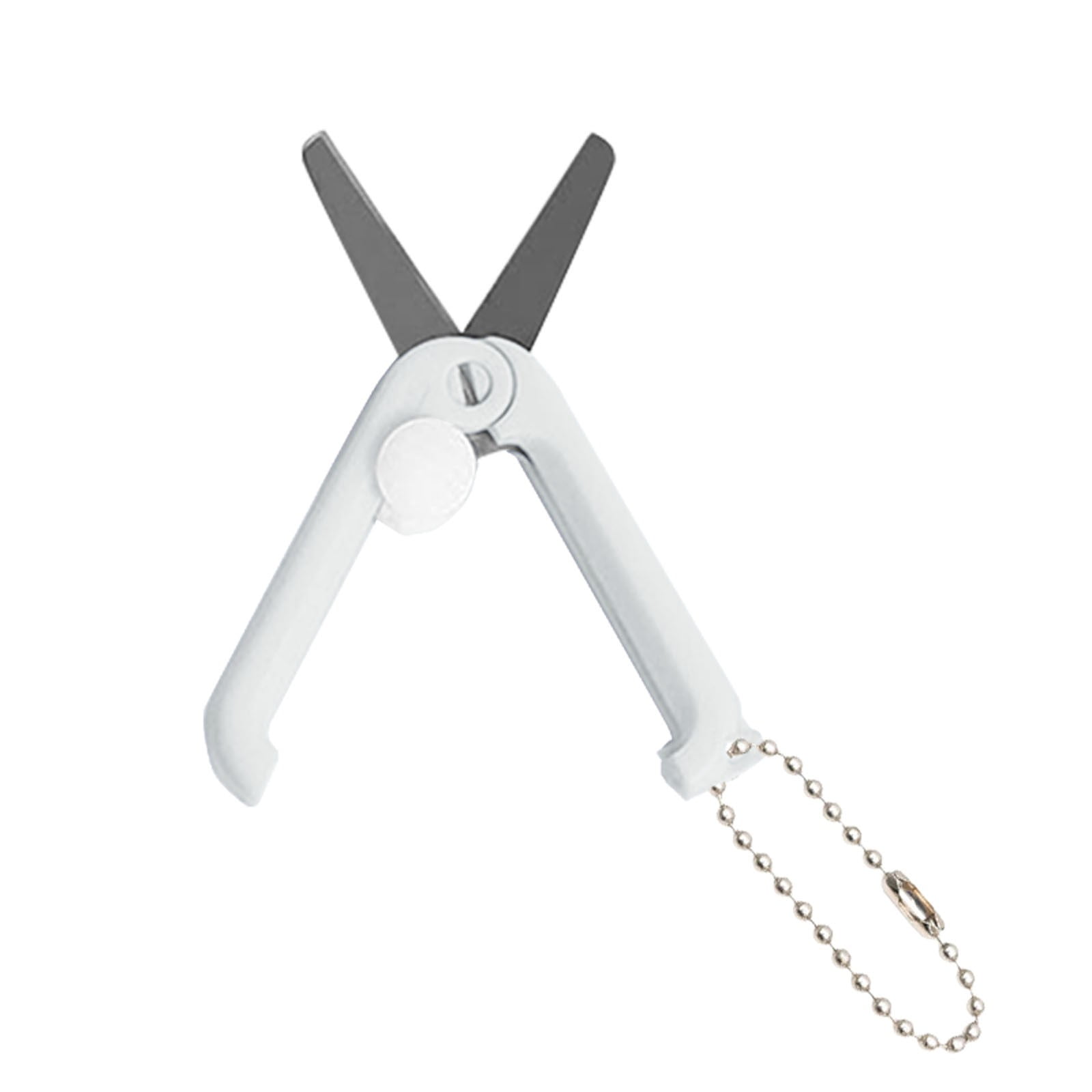 1 Pcs Mini Folding Scissors With Key Chain,1.85 Inch Keychain Scissors,Small Foldable Scissors,Portable Pocket Travel Scissors,Retractable Shears For Cutting, Scrapbooking, Crafting,(A,1.85x0.71 in) G - Image 1