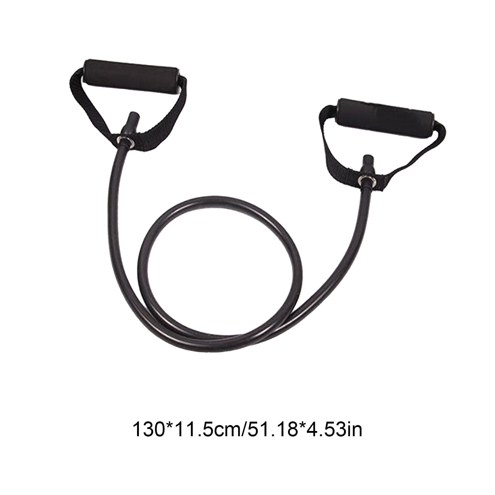 Resistance Bands with Handles, Exercise Bands with Handles, Single Resistance Bands for Resistance Training, Physical Therapy,Home Workouts, Fitness, Pilates,Shoulder And Neck Stretching Equipment Black - Image 3