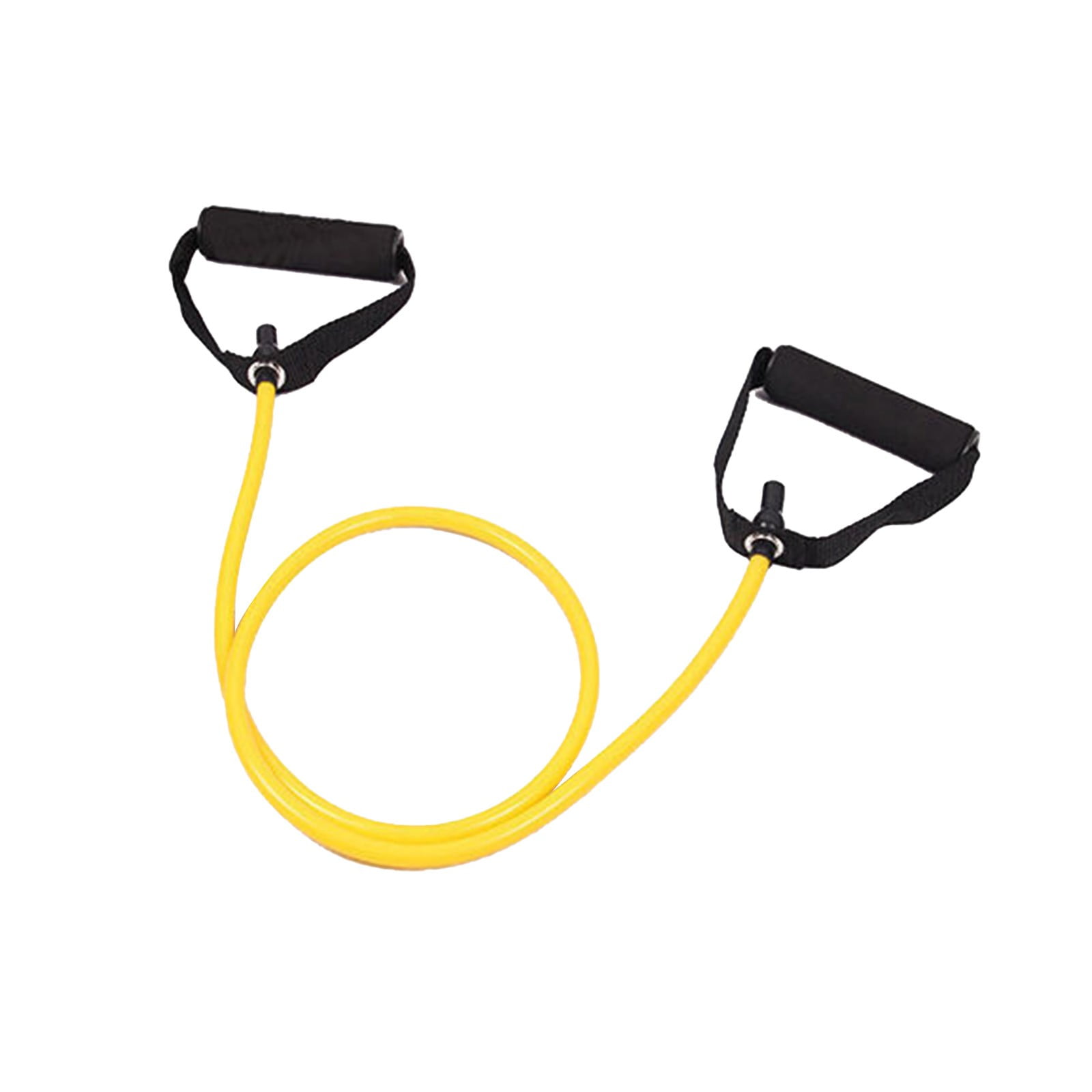Resistance Bands with Handles, Exercise Bands with Handles, Single Resistance Bands for Resistance Training, Physical Therapy,Home Workouts, Fitness, Pilates,Shoulder And Neck Stretching Equipment Yellow - Image 1