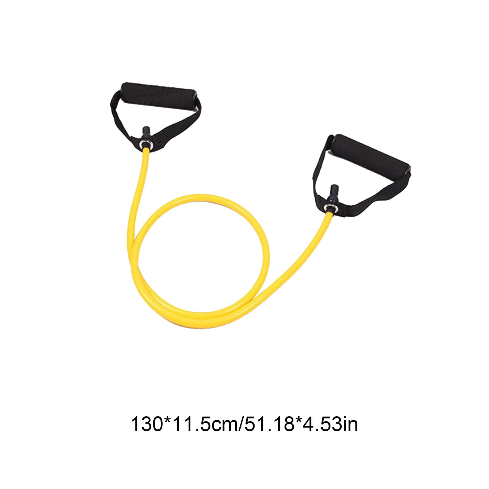 Resistance Bands with Handles, Exercise Bands with Handles, Single Resistance Bands for Resistance Training, Physical Therapy,Home Workouts, Fitness, Pilates,Shoulder And Neck Stretching Equipment Yellow - Image 3