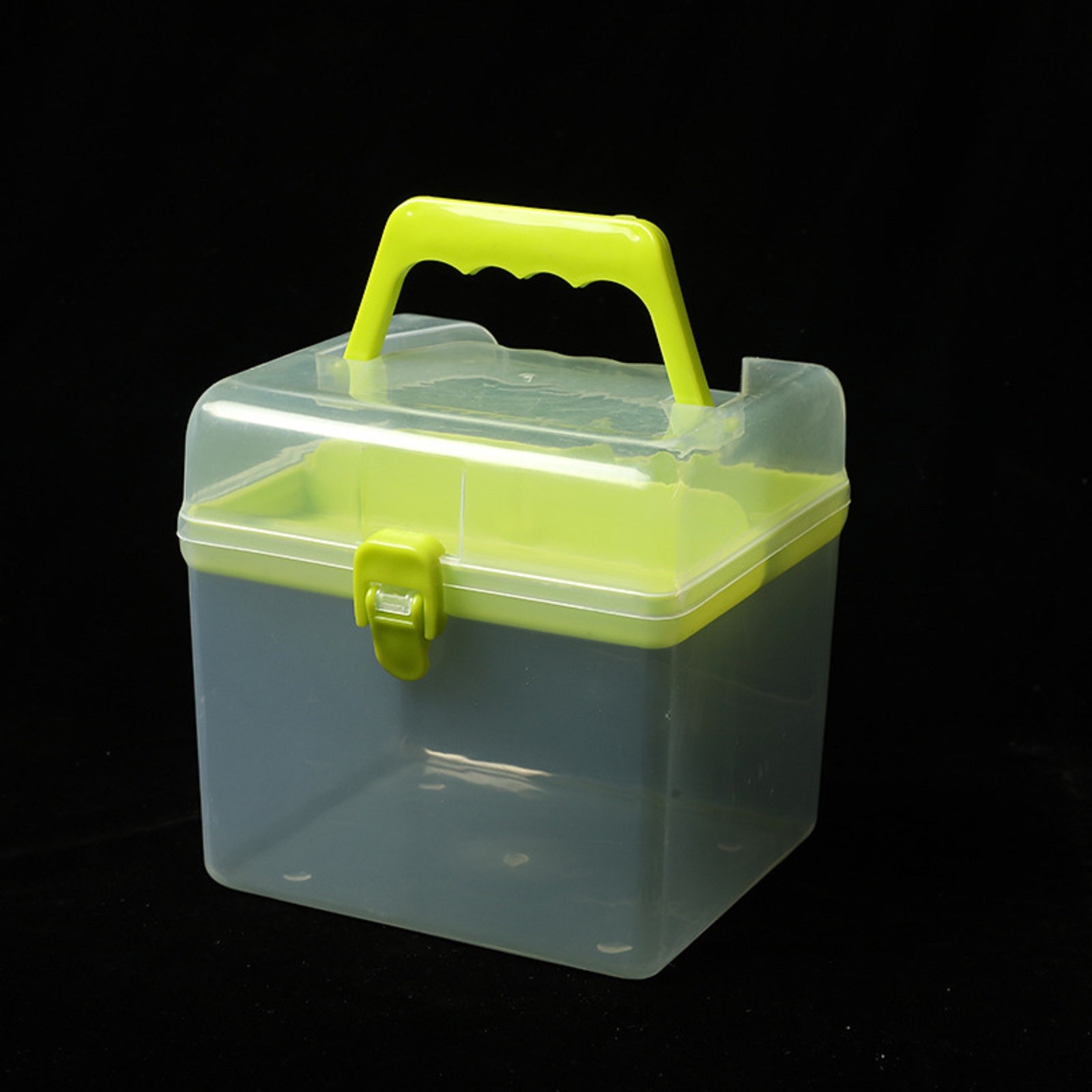 Plastic Storage Bins With Lid and Handle, Plastic Latch Storage Box, Stackable Storage Container, Small Plastic Storage Basket, Cute Organizer Box for Home, Office, 1 Pcs, 7.68x4.13x4.33 6.29