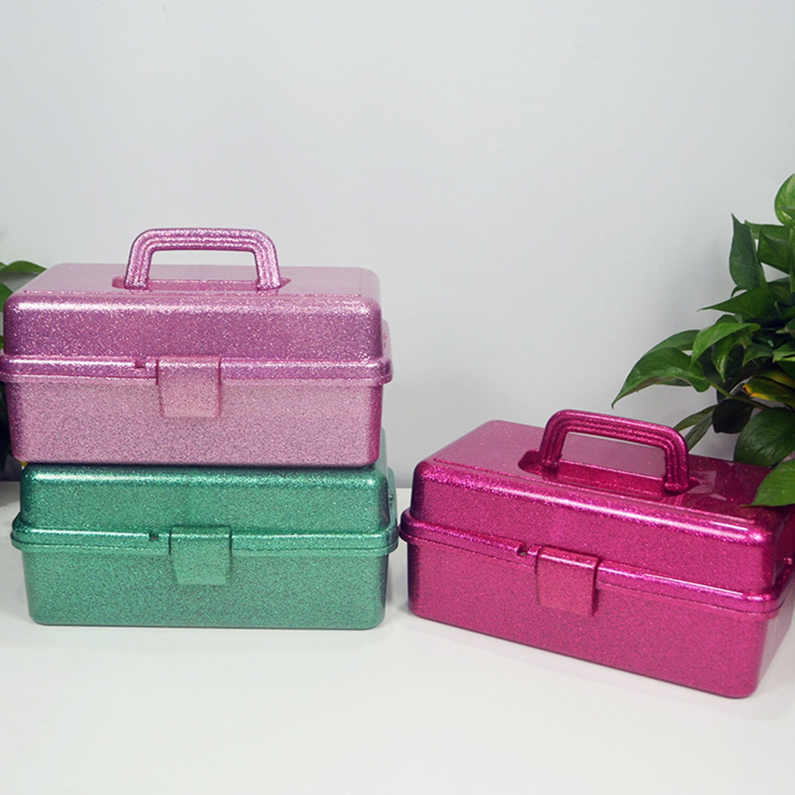 Plastic Storage Bins With Lid and Handle, Plastic Latch Storage Box, Stackable Storage Container, Small Plastic Storage Basket, Cute Organizer Box for Home, Office, 1 Pcs, 7.68x4.13x4.33 12.99