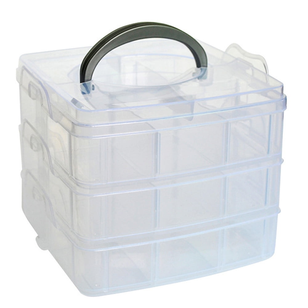 Plastic Storage Bins With Lid and Handle, Plastic Latch Storage Box, Stackable Storage Container, Small Plastic Storage Basket, Cute Organizer Box for Home, Office, 1 Pcs, 7.68x4.13x4.33 9.1