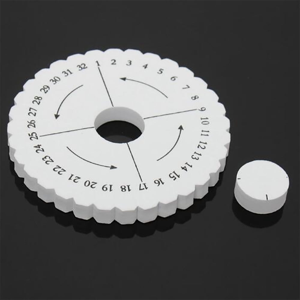 \u200bKumihimo Disk Braiding Wheel Lightweight & Convenient Friendship Bracelet Disc Square & Round Kumihimo Supplies for Beading & Bracelet Weaving Kit DIY, 1 Set, 3.94