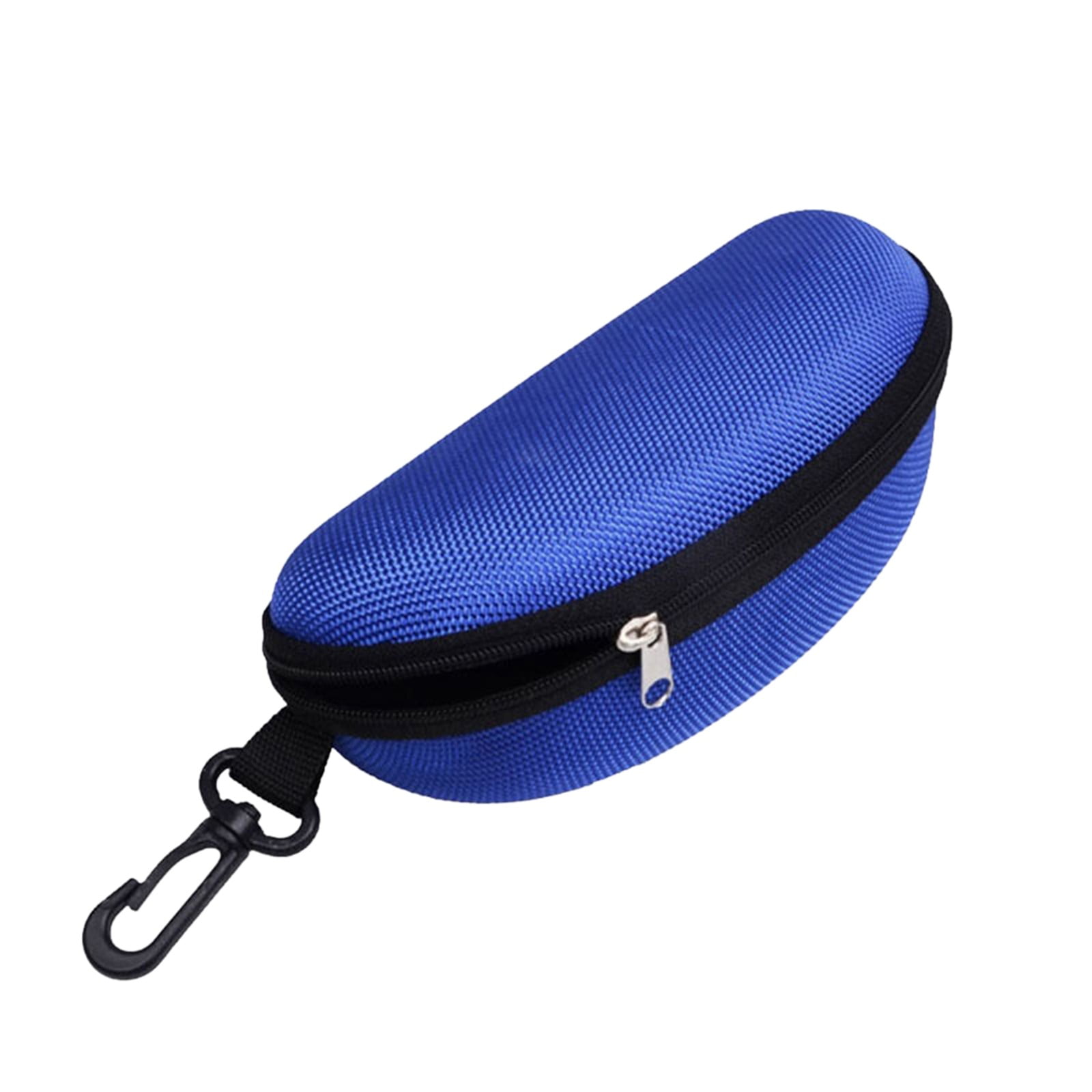1 Pcs Eyeglass Sunglasses Cases,Sunglasses Case,Portable Travel Zipper Eyeglasses Frame,Glasses Case Hook For Mens And Womens,Portable Eyeglasses Case With Zipper,Hard Sunglasses Case,Black Blue - Image 1