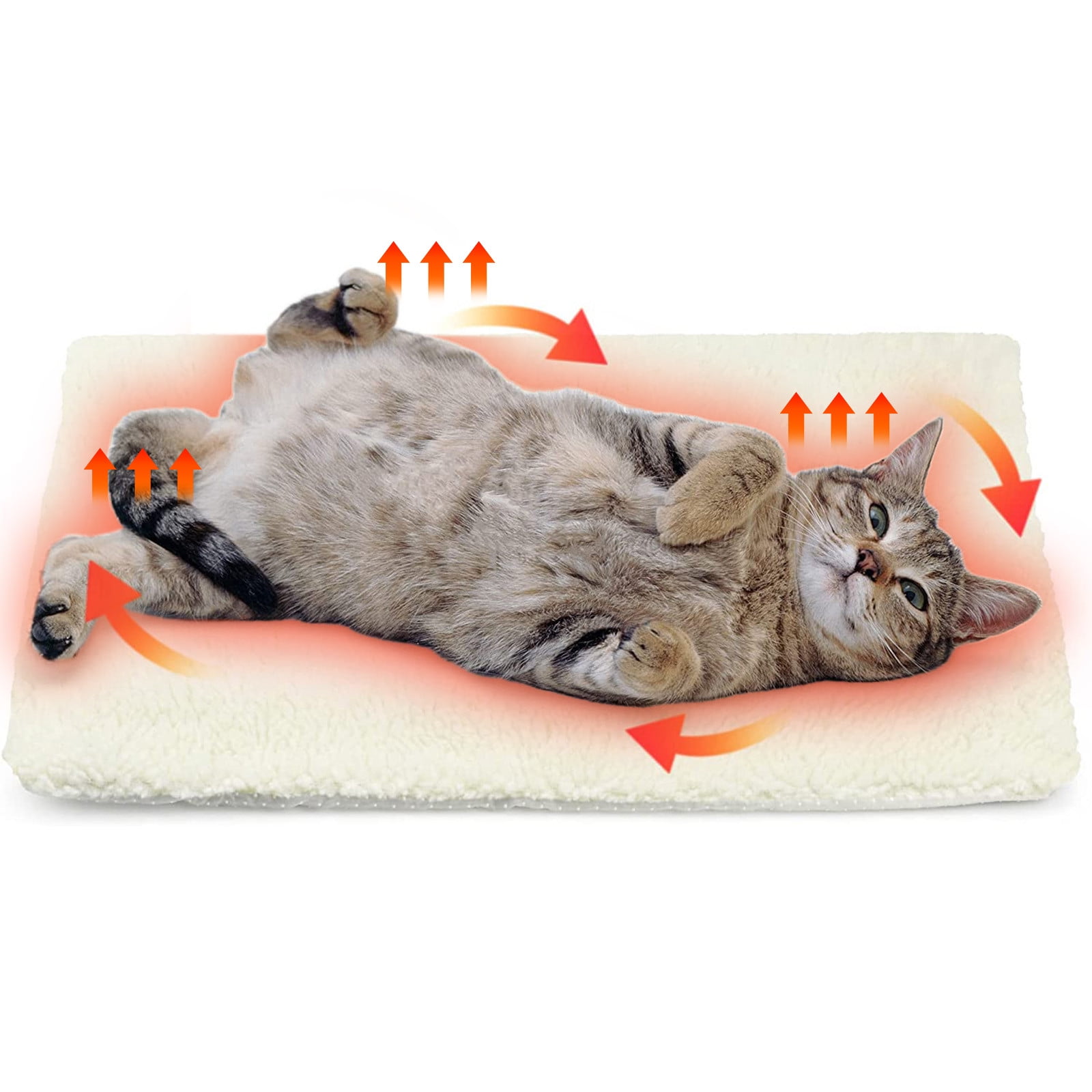 Self Warming Cat Dog Bed with Heat Storage Aluminum Foil,Machine Washable Pet Mat for Indoor Outdoor Use,No Electricity Needed for Cozy Warmth,Suitable for Pets Up to 25 Pounds - Image 2