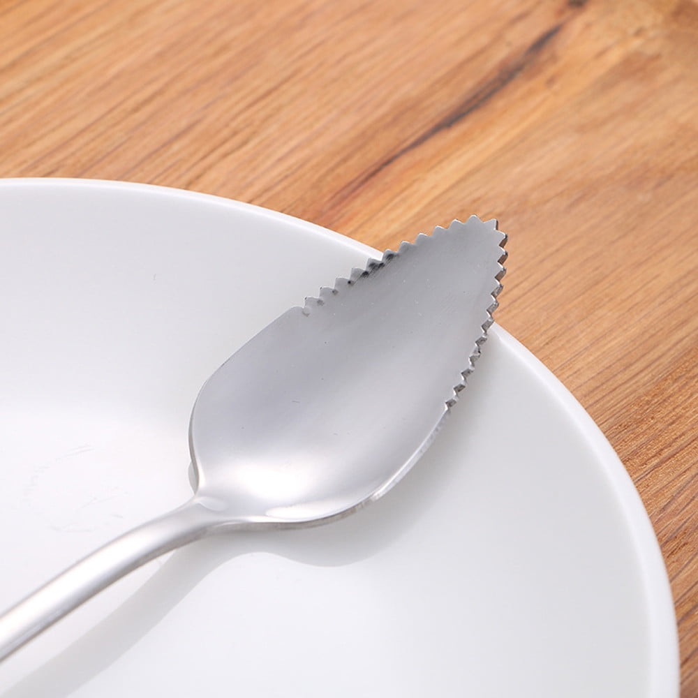 2 Pcs Grapefruit Spoons,Serrated Edge Stainless Steel Spoons,Stainless Steel Fruit Spoon,Dessert Spoons,Serrated Edge Spoons For Easily Cut Fruit,Dessert Cheese Vegetables Kitchen Tool 2 PCS - Image 6