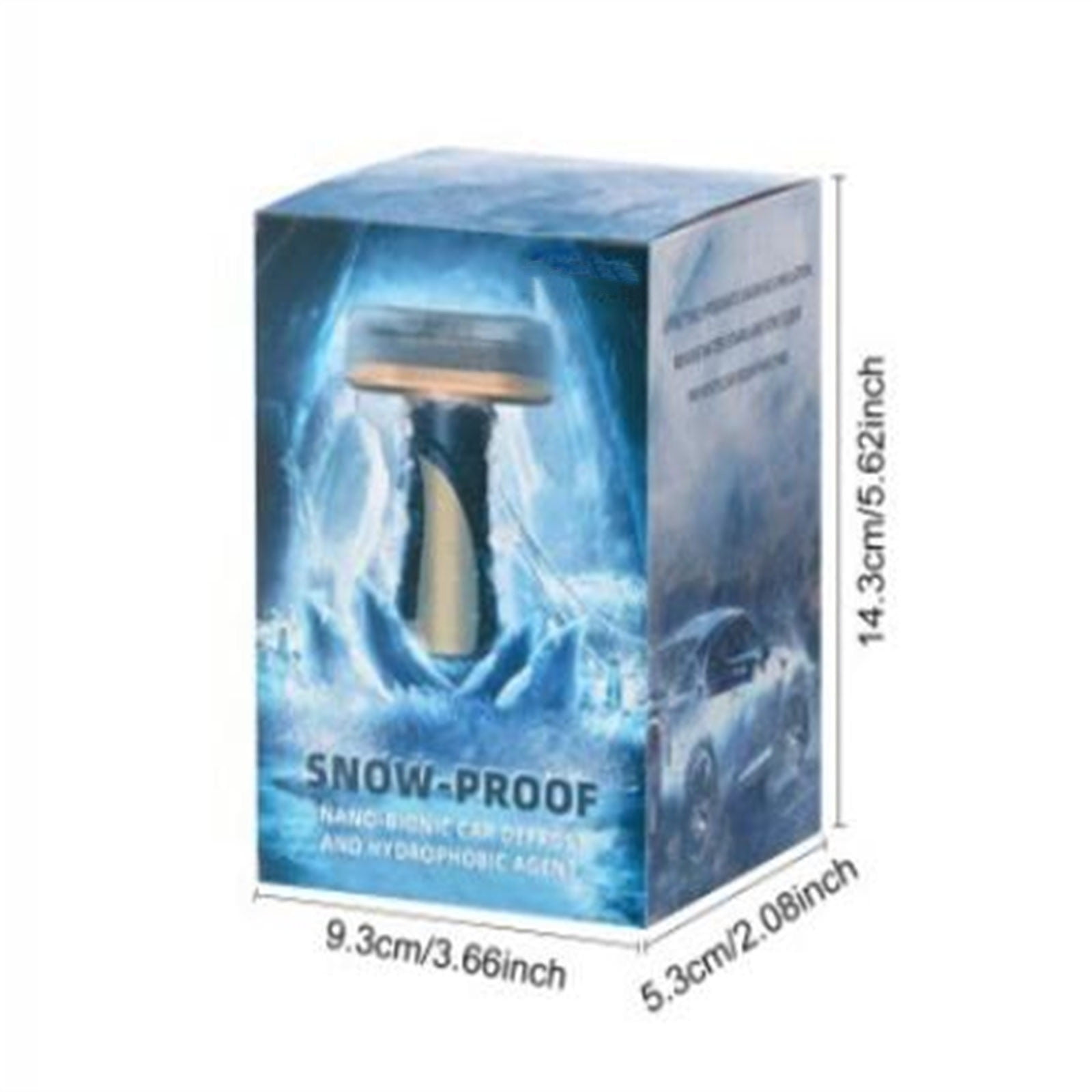 Hydrophobic Ice Removal Tool,100ml Quick-Spray Snow & Ice Melt for Car Windshields,Winter-Ready Windshield De-icing Coating Kit,Fast-Acting Anti-Ice Solution for Safe Winter Driving - Image 3