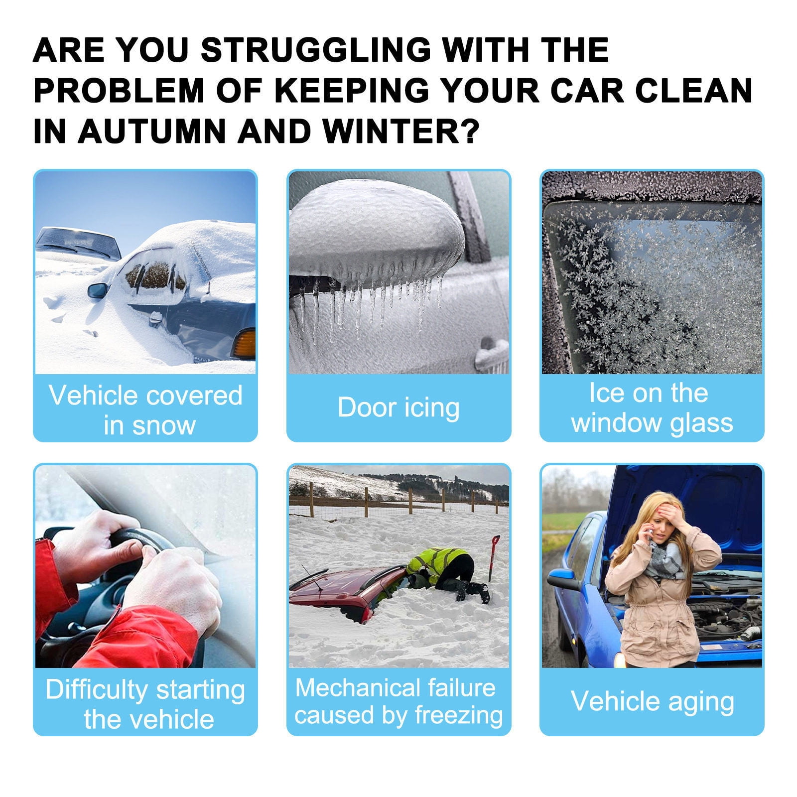 Hydrophobic Ice Removal Tool,100ml Quick-Spray Snow & Ice Melt for Car Windshields,Winter-Ready Windshield De-icing Coating Kit,Fast-Acting Anti-Ice Solution for Safe Winter Driving - Image 5