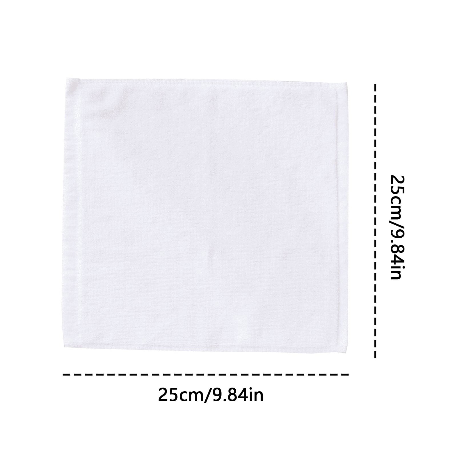 10 Pcs Washcloths,Highly Absorbent and Soft White Face Towels,Reusable Absorbent Washcloths for Sensitive Skin,Multi-Purpose Washcloths and Hand Towels for Bathroom,Hotel,Spa and Gym(White*10) White*10 - Image 2