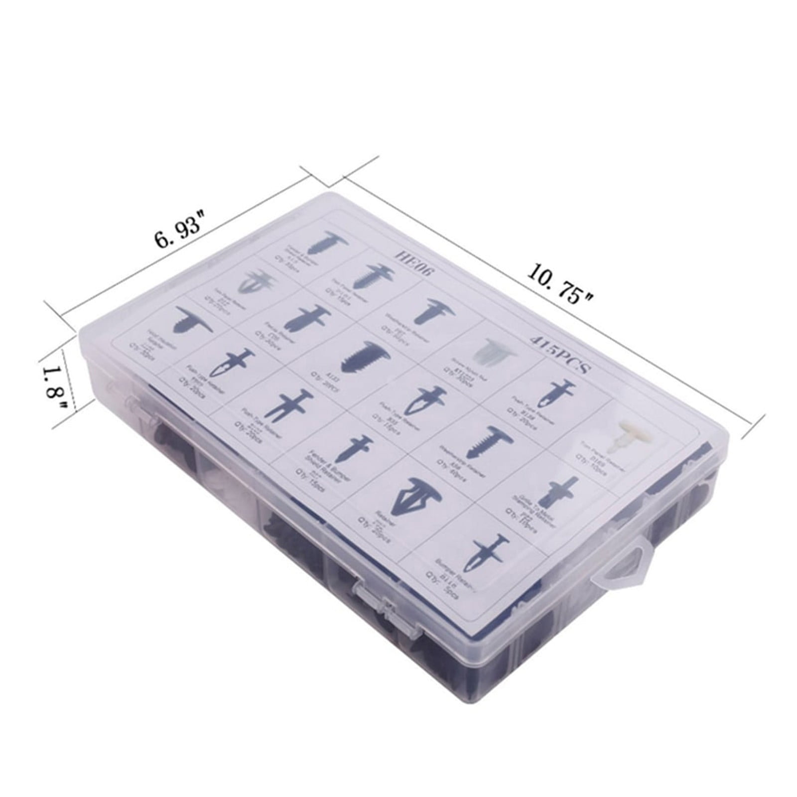 100-Piece Car Fastener Clip Set,Six Types of Nylon Retainers with Removal Tool,Universal for Automotive Trim and Bumper,Durable and Easy to Install,Saves Time on Repairs and Maintenance. - Image 6