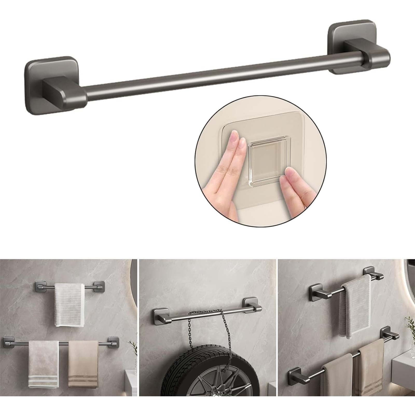 Brushed Nickel Towel Bar,Towel Holder for Bathroom Wall with Hanging Length,Stainless Steel Towel Rod,Brushed Nickel Towel Racks for Bathroom Wall Mounted,Modern Home Decor 30cm - Image 4