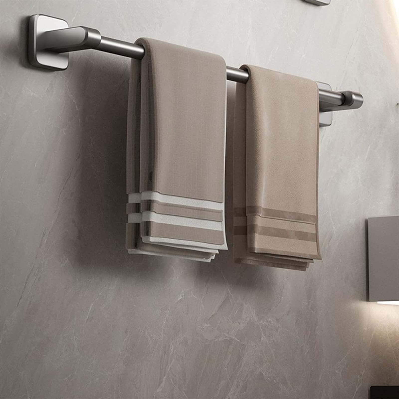 Brushed Nickel Towel Bar,Towel Holder for Bathroom Wall with Hanging Length,Stainless Steel Towel Rod,Brushed Nickel Towel Racks for Bathroom Wall Mounted,Modern Home Decor 30cm - Image 5