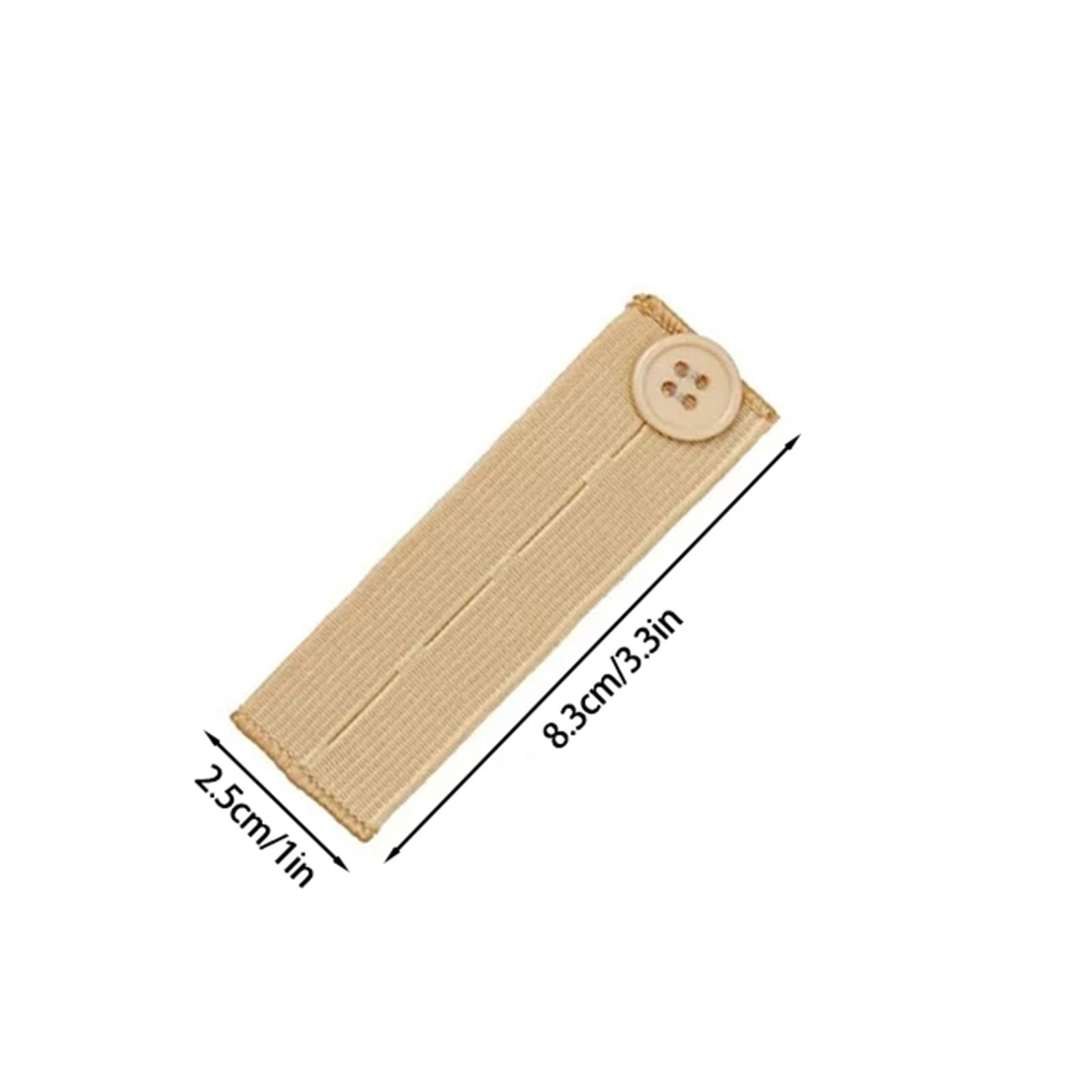 Adjustable Elastic Button Extender, Elastic Button Extenders for Men and Women, Waist Extenders Adjustable for Pants, Trousers, Dress and Jeans, 4 Pcs, 3.3x1.0 3.3