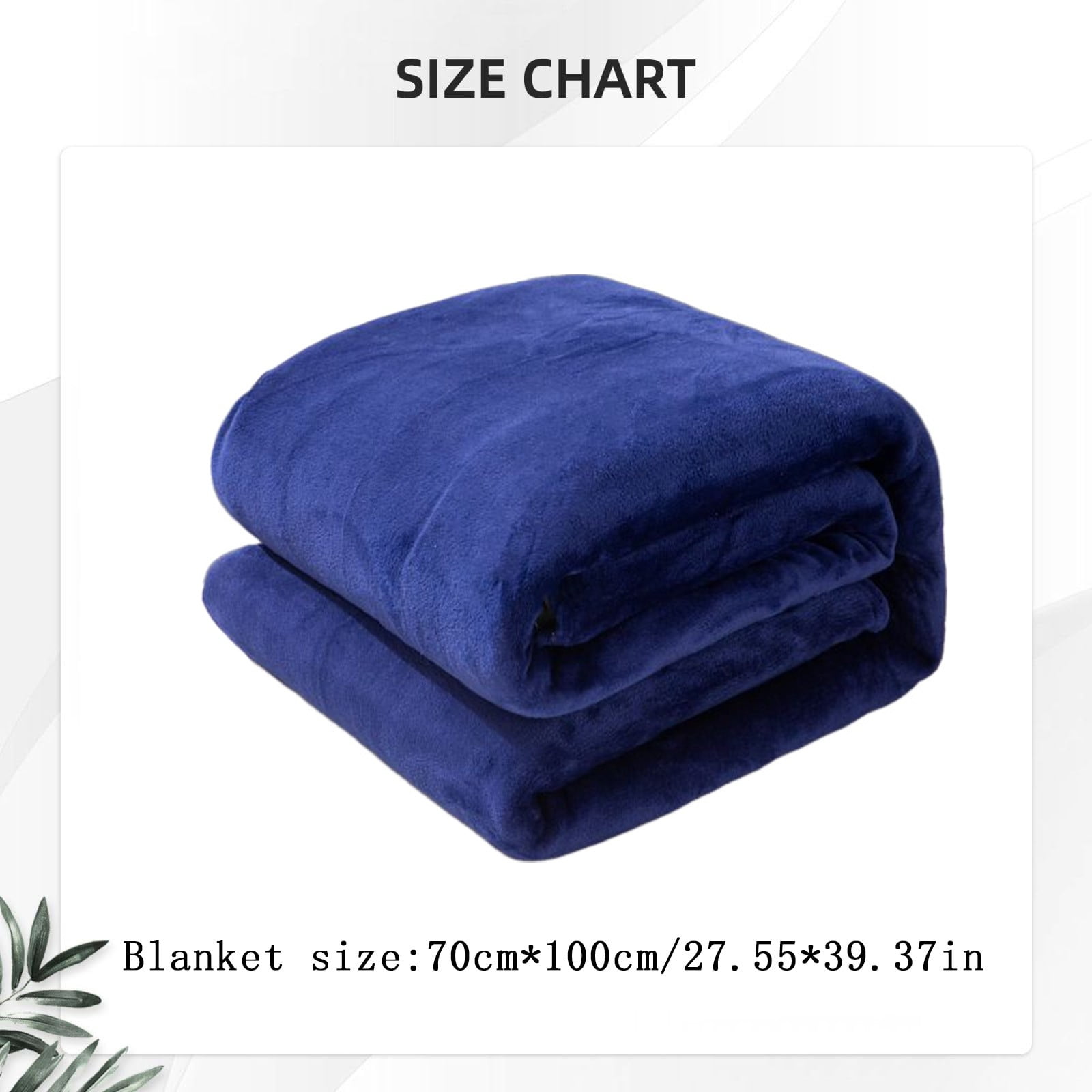 Fleece Throw Blanket for Couch,Super Soft Fuzzy Flannel Throw for Sofa, Luxury Plush Microfiber Bed Blanket, Cozy Home Decorative Velvet Gift Blanket,Fuzzy and Anti-Static(Grey 70x100cm) Blue1 70x100cm - Image 3